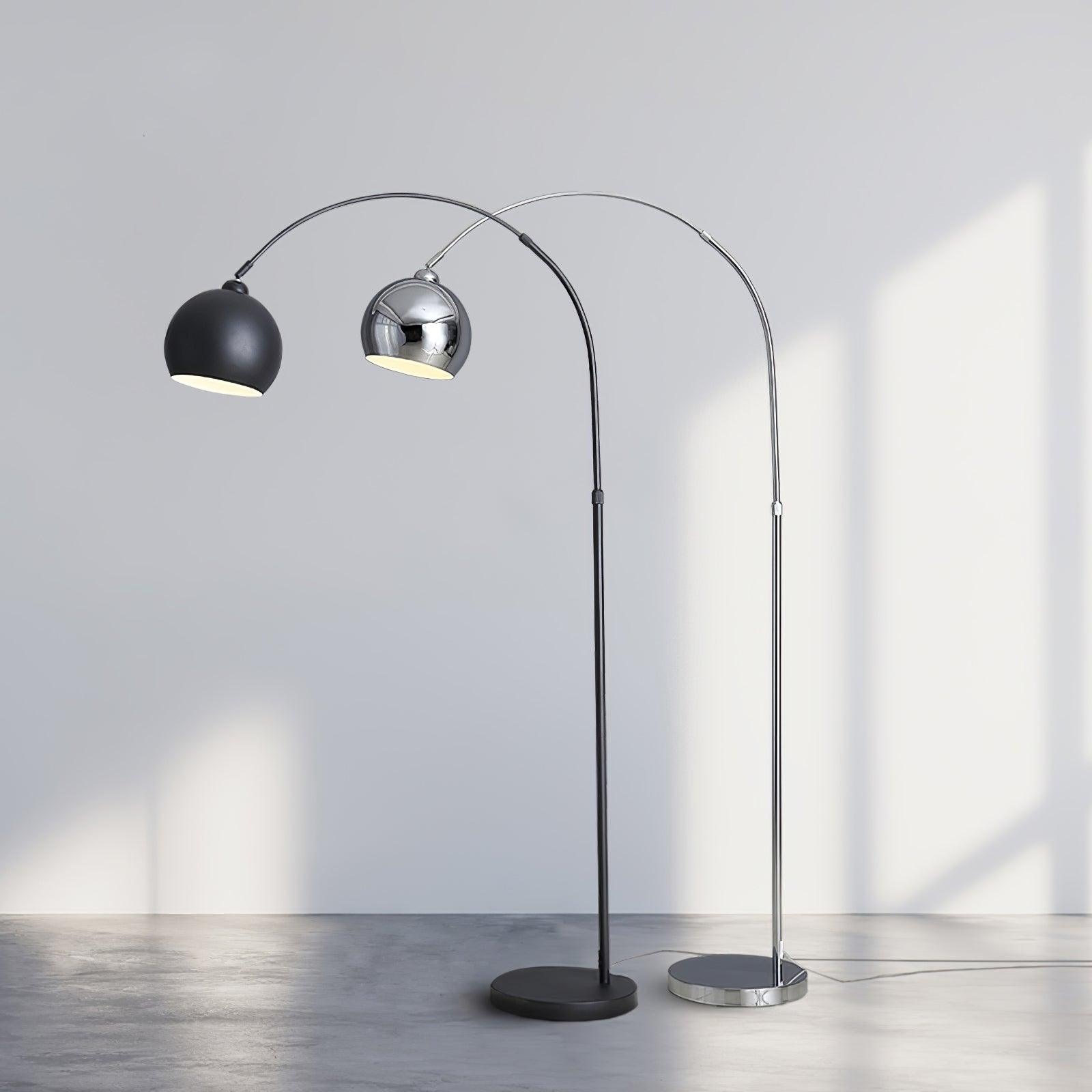Angler floor lamp