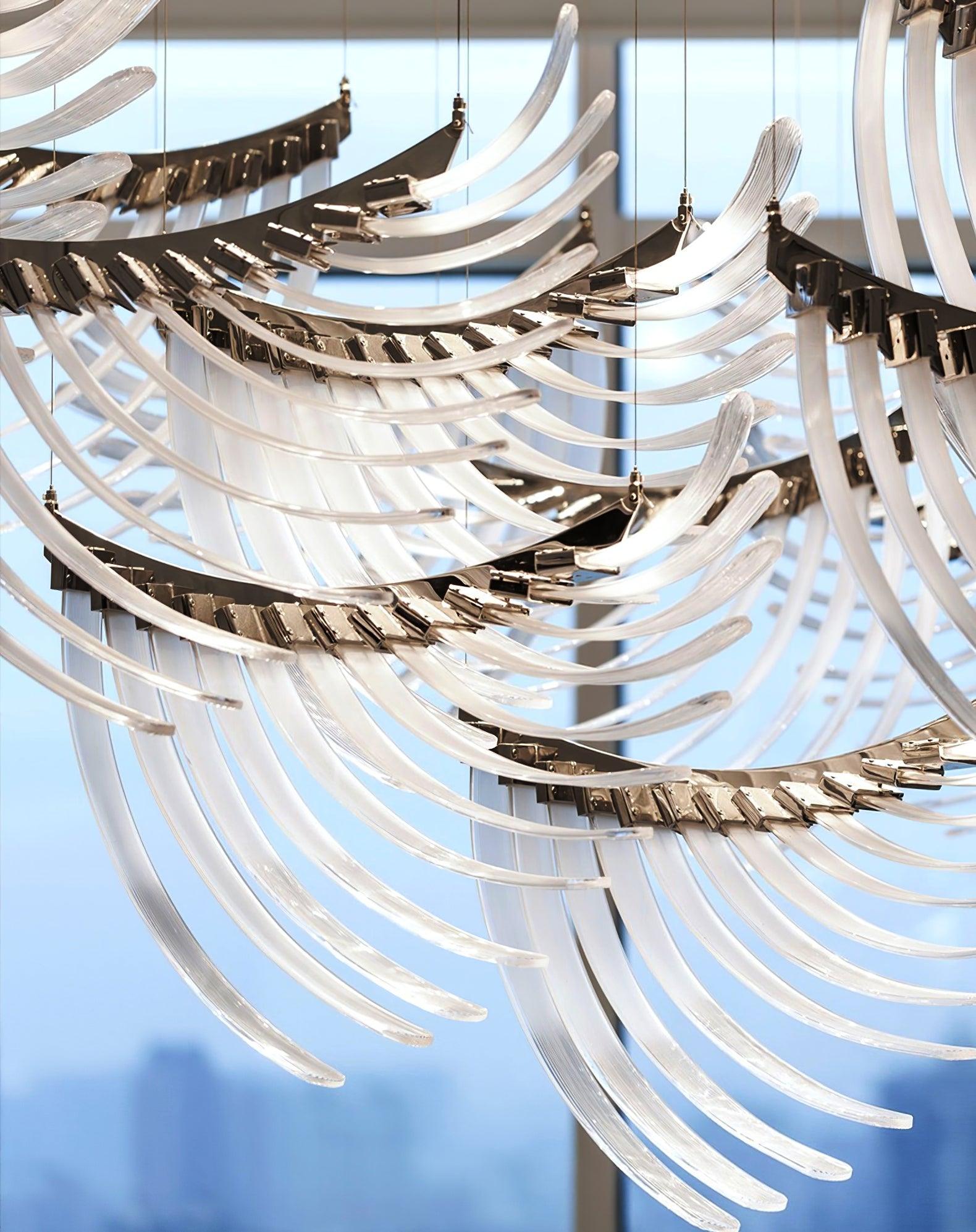 Tiered Palmette Chandelier - Cueteks