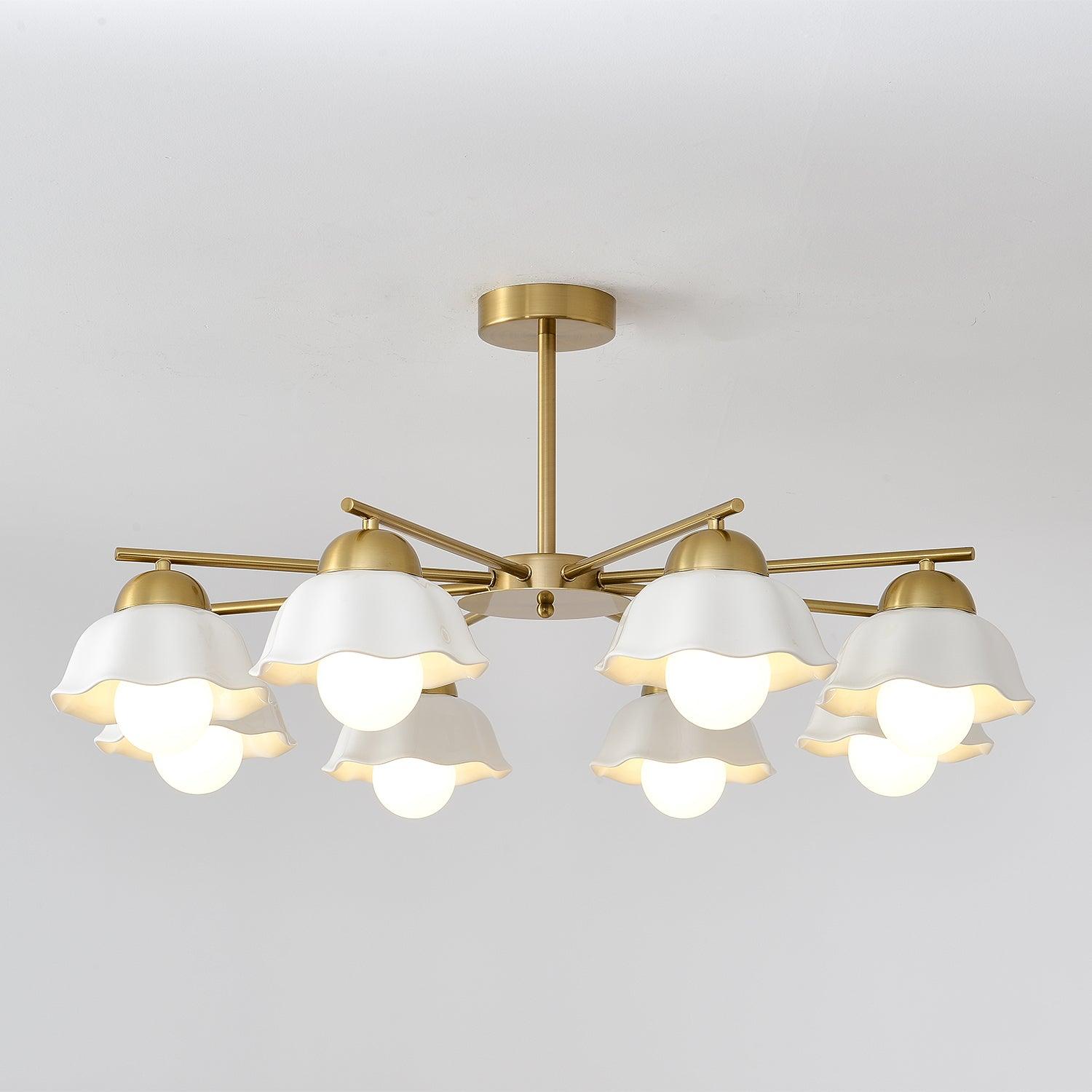 Flower Shade Chandelier - Cueteks