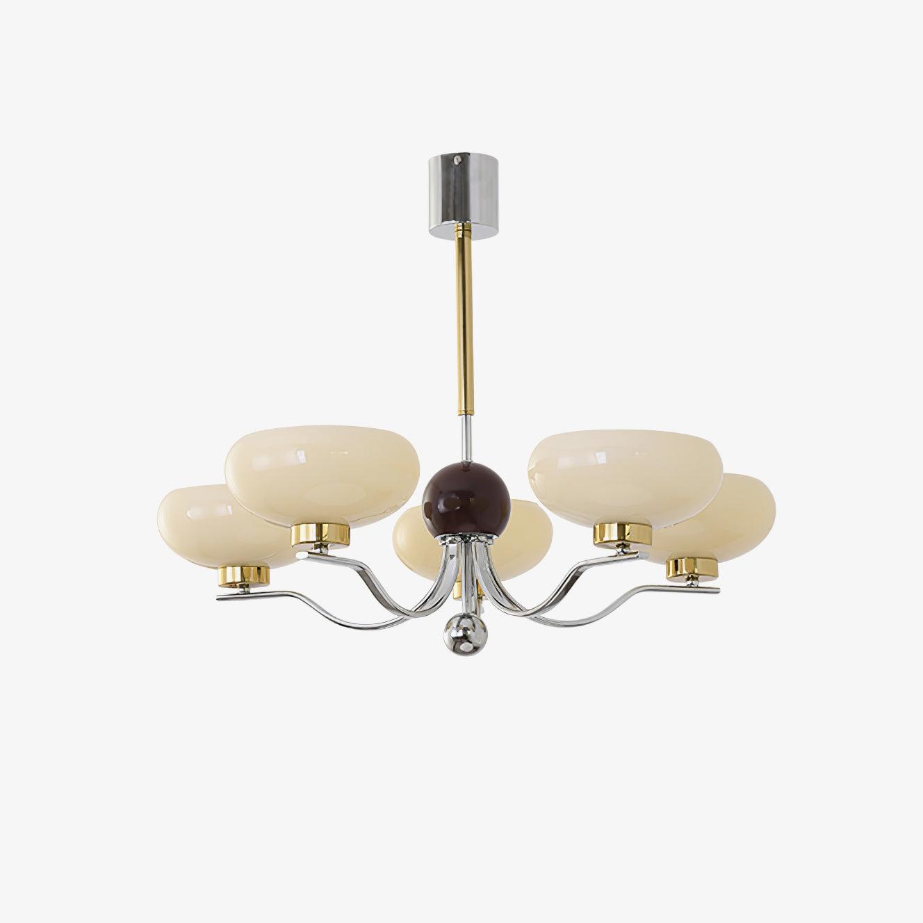 Medieval Glass Bowl Chandelier - Cueteks