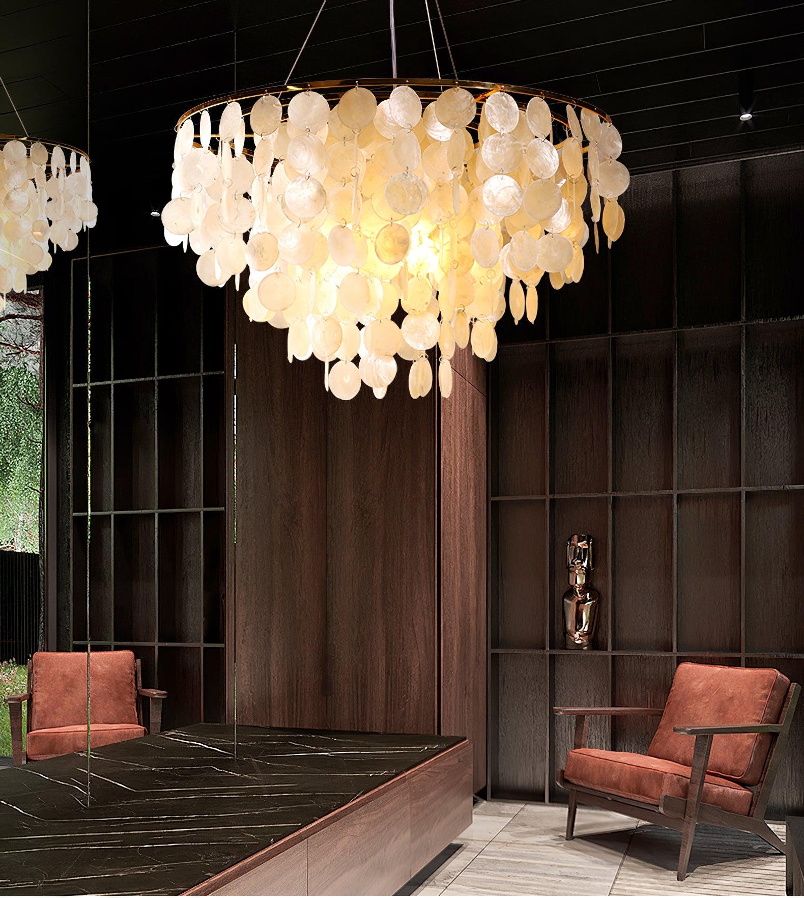 Shell Wind Chime Chandelier - Cueteks