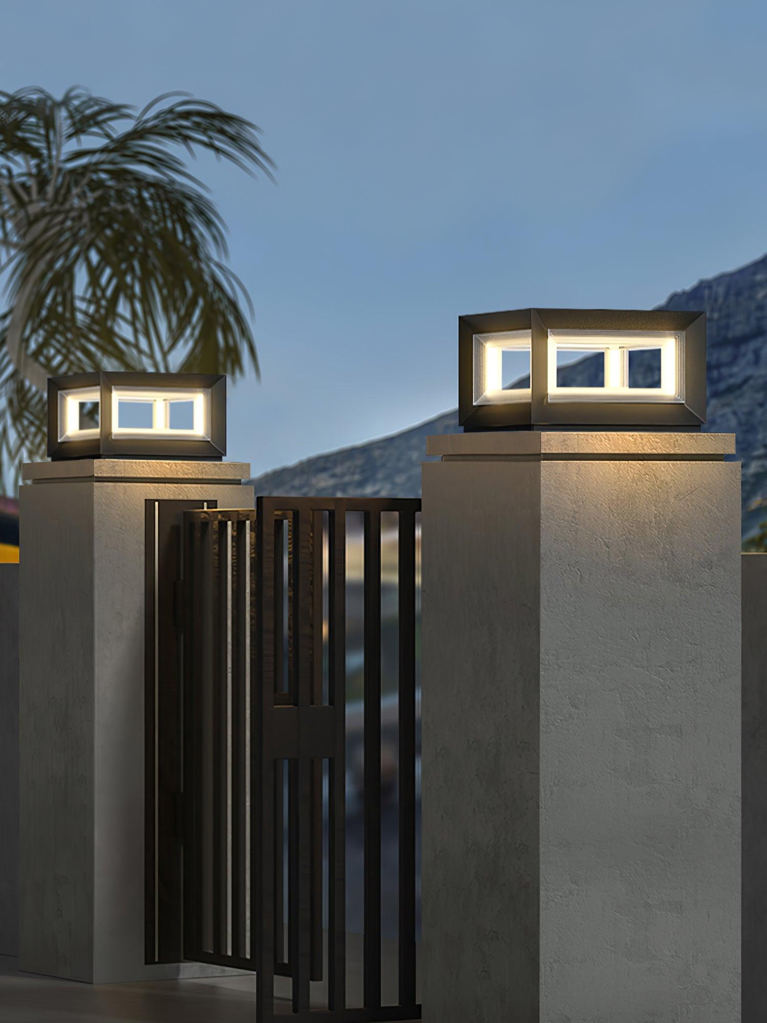 Light Cube Outdoor Post Light - Cueteks