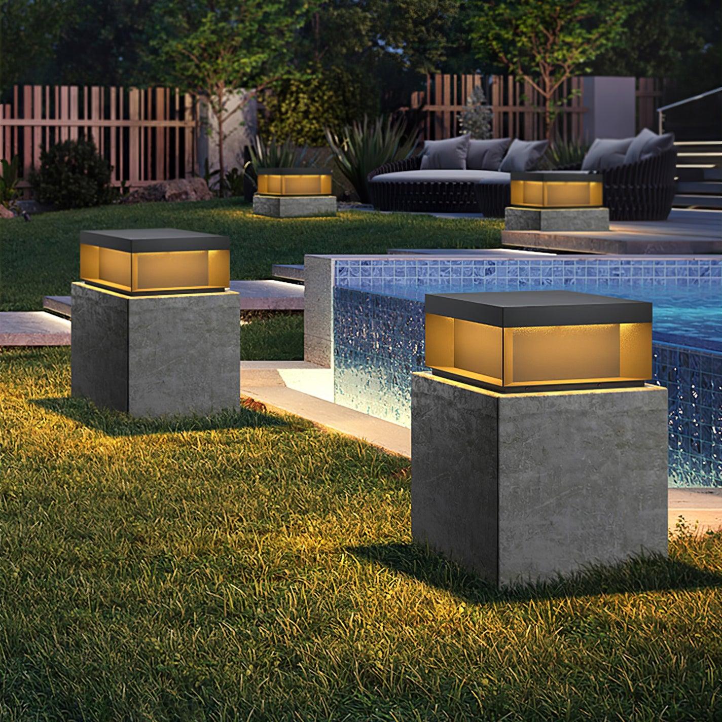 Black Box Outdoor Post Light - Cueteks