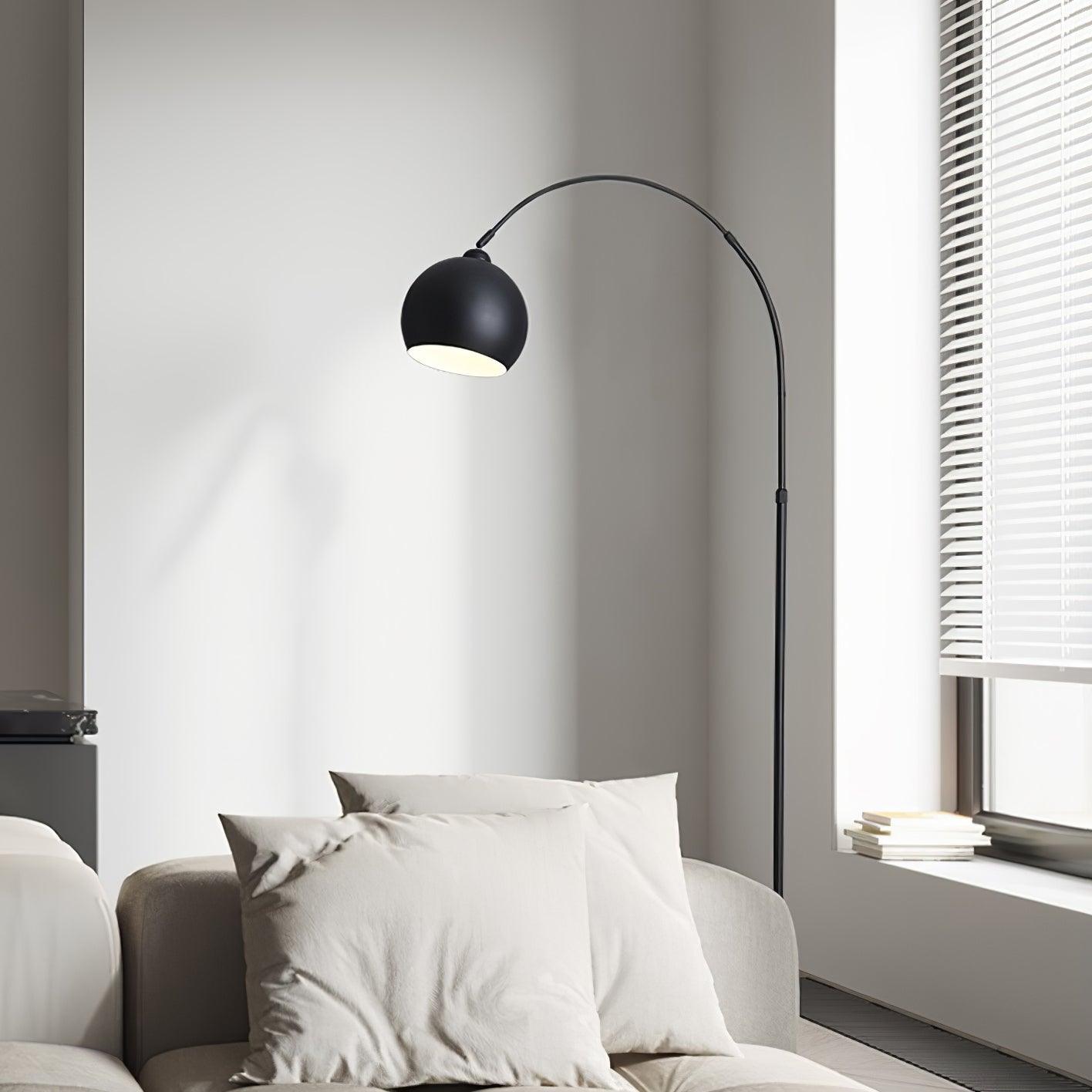 Angler floor lamp