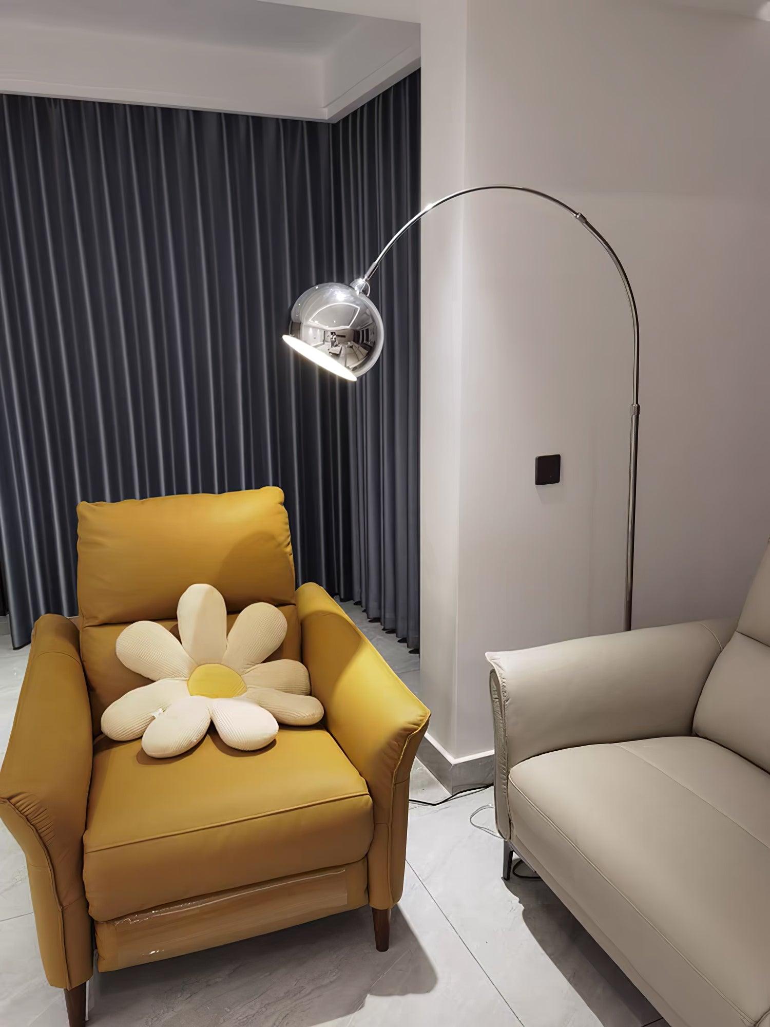 Angler floor lamp