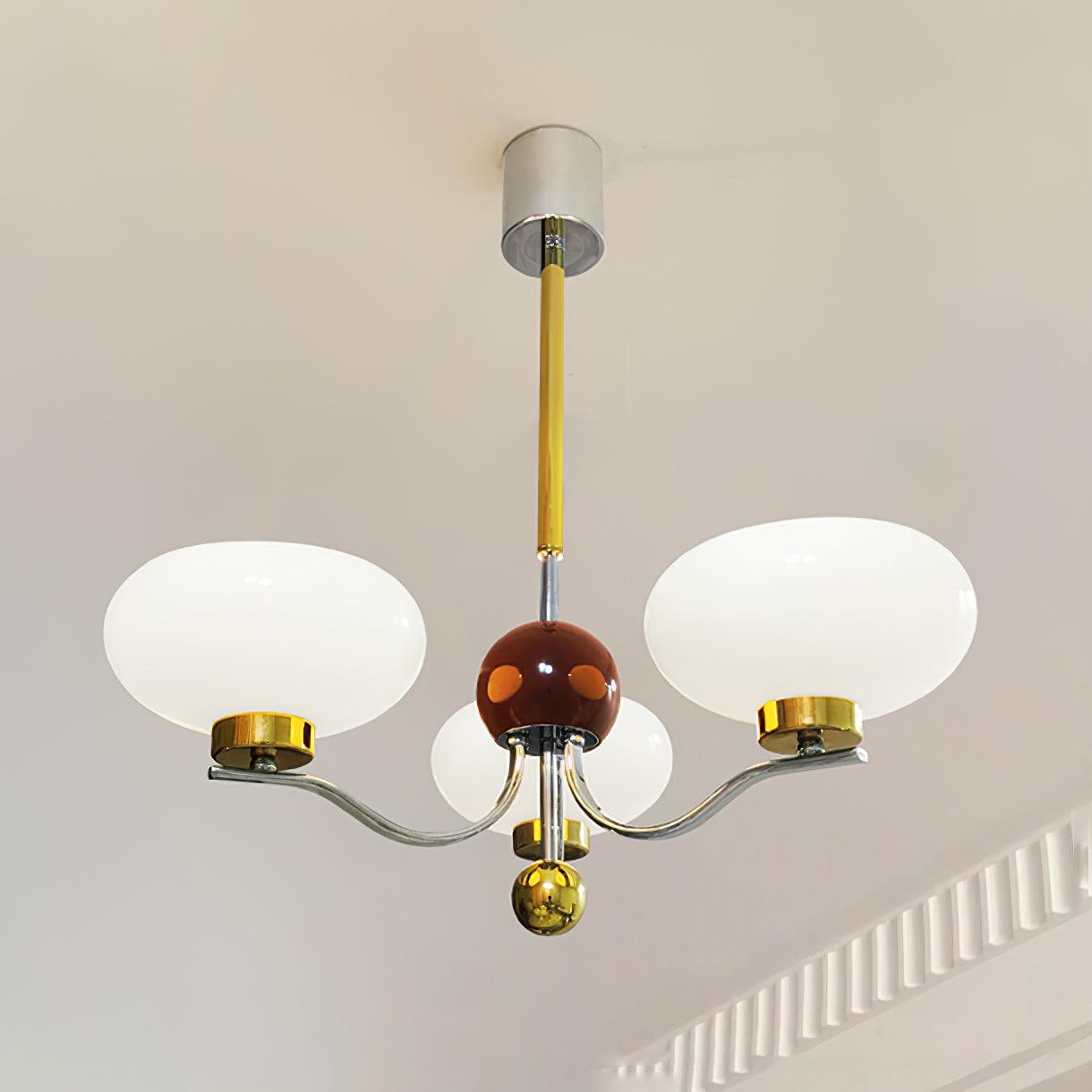Medieval Glass Bowl Chandelier - Cueteks