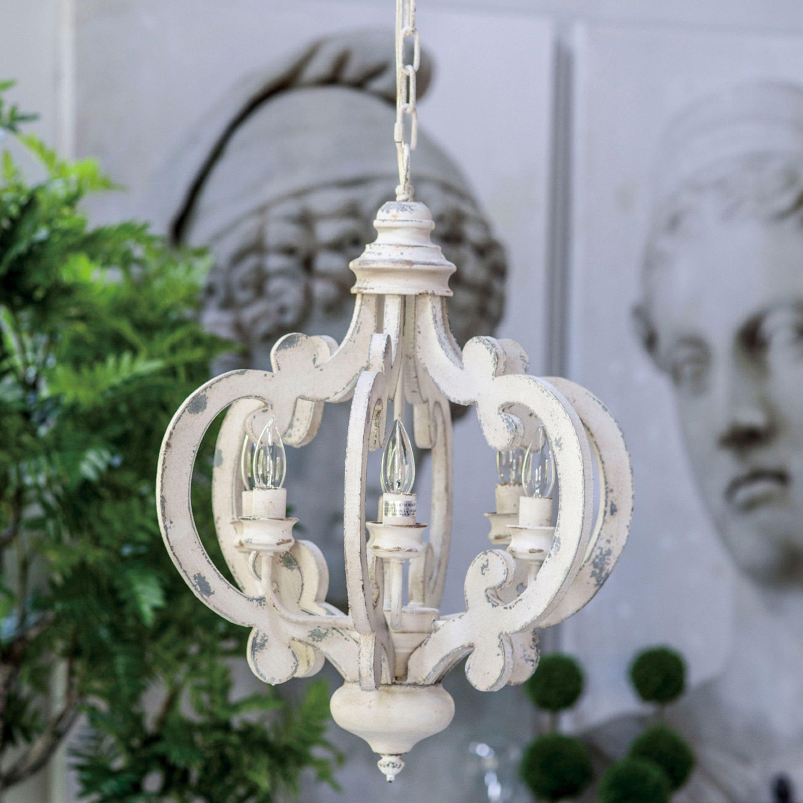 Antique White Style Chandelier - Cueteks