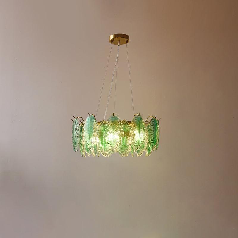 Maple Leaf Glass Chandelier - Cueteks