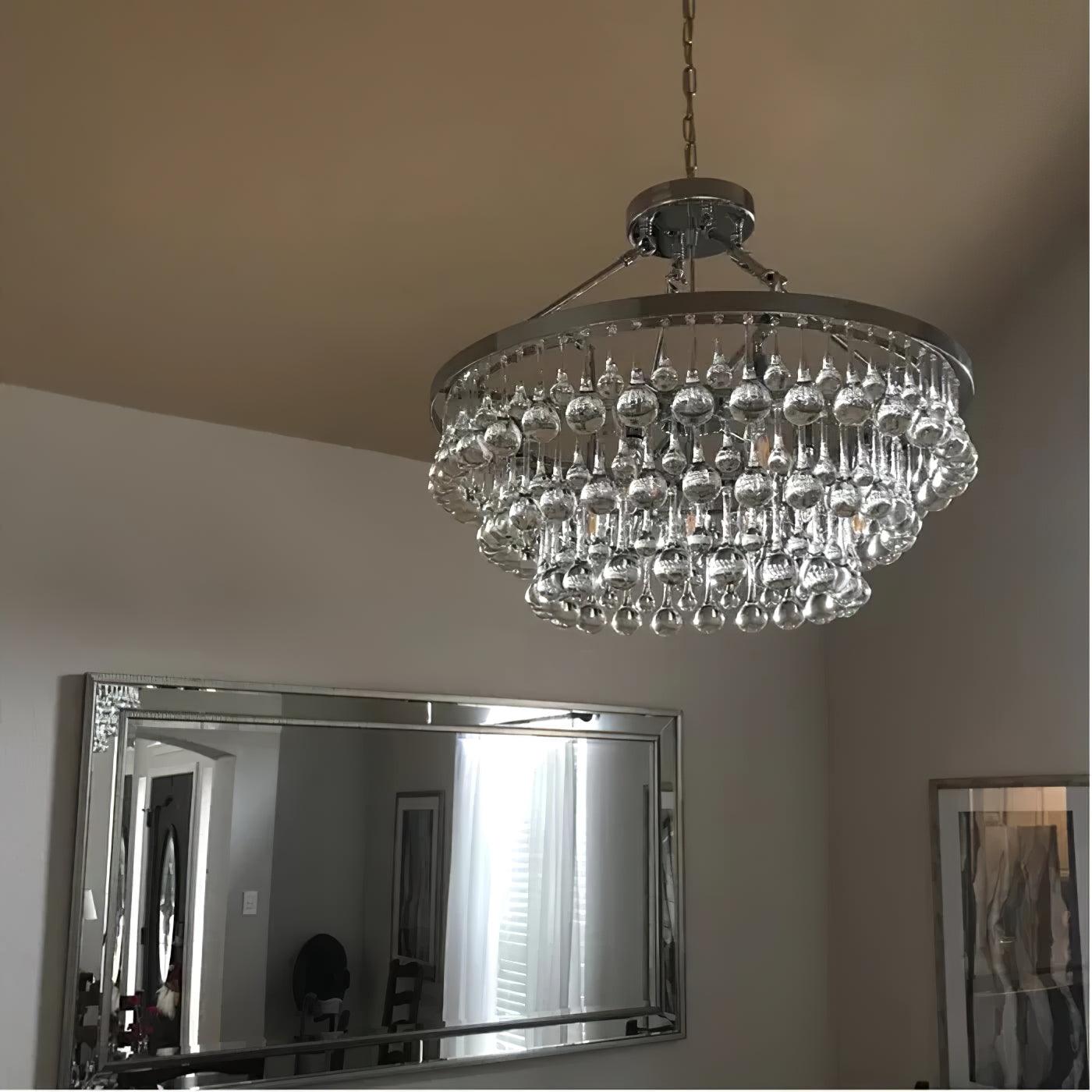 Unique Tiered Crystal Chandelier - Cueteks