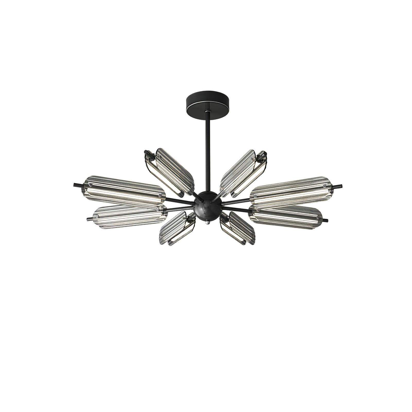 Sputnik Brass Chandelier - Cueteks
