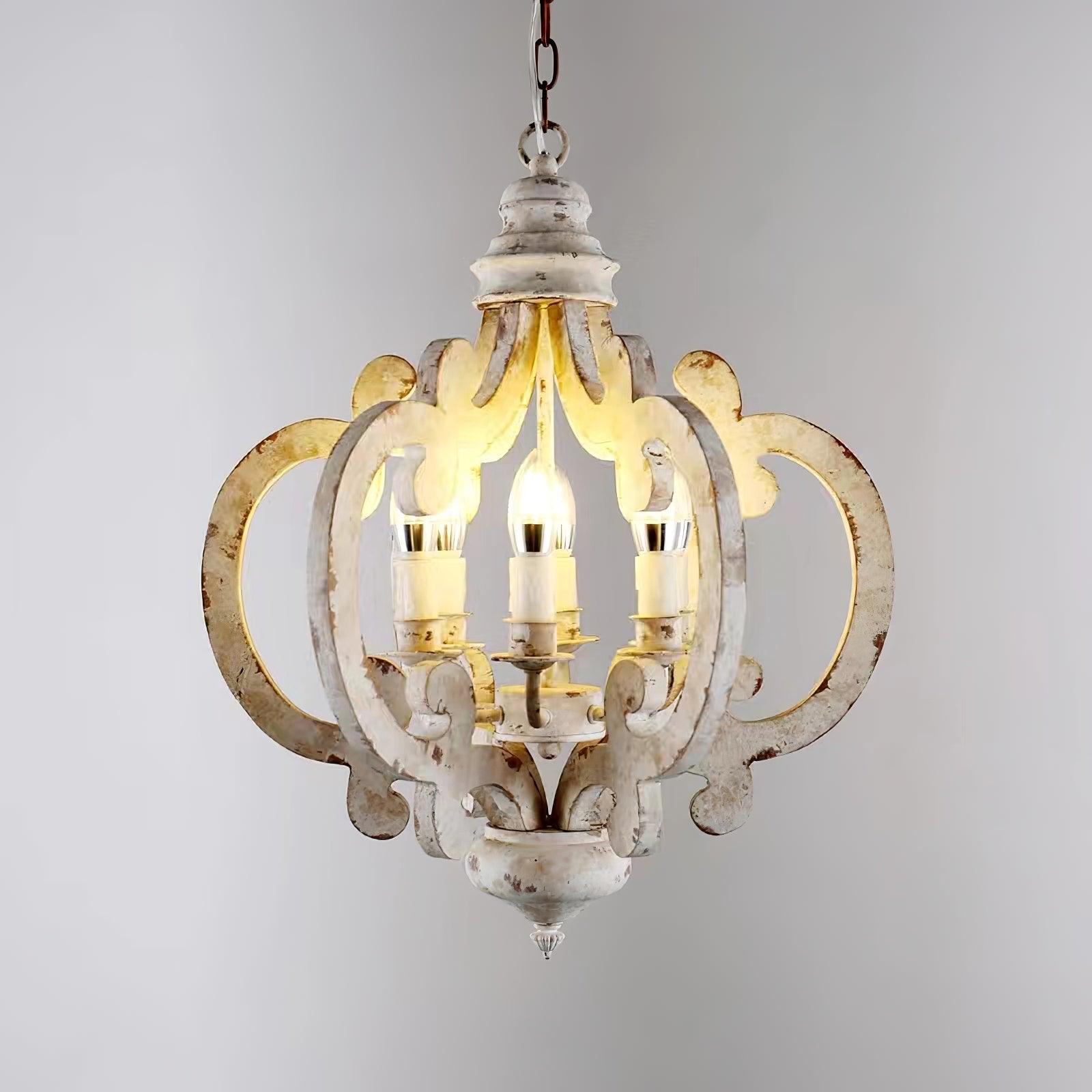 Antique White Style Chandelier - Cueteks