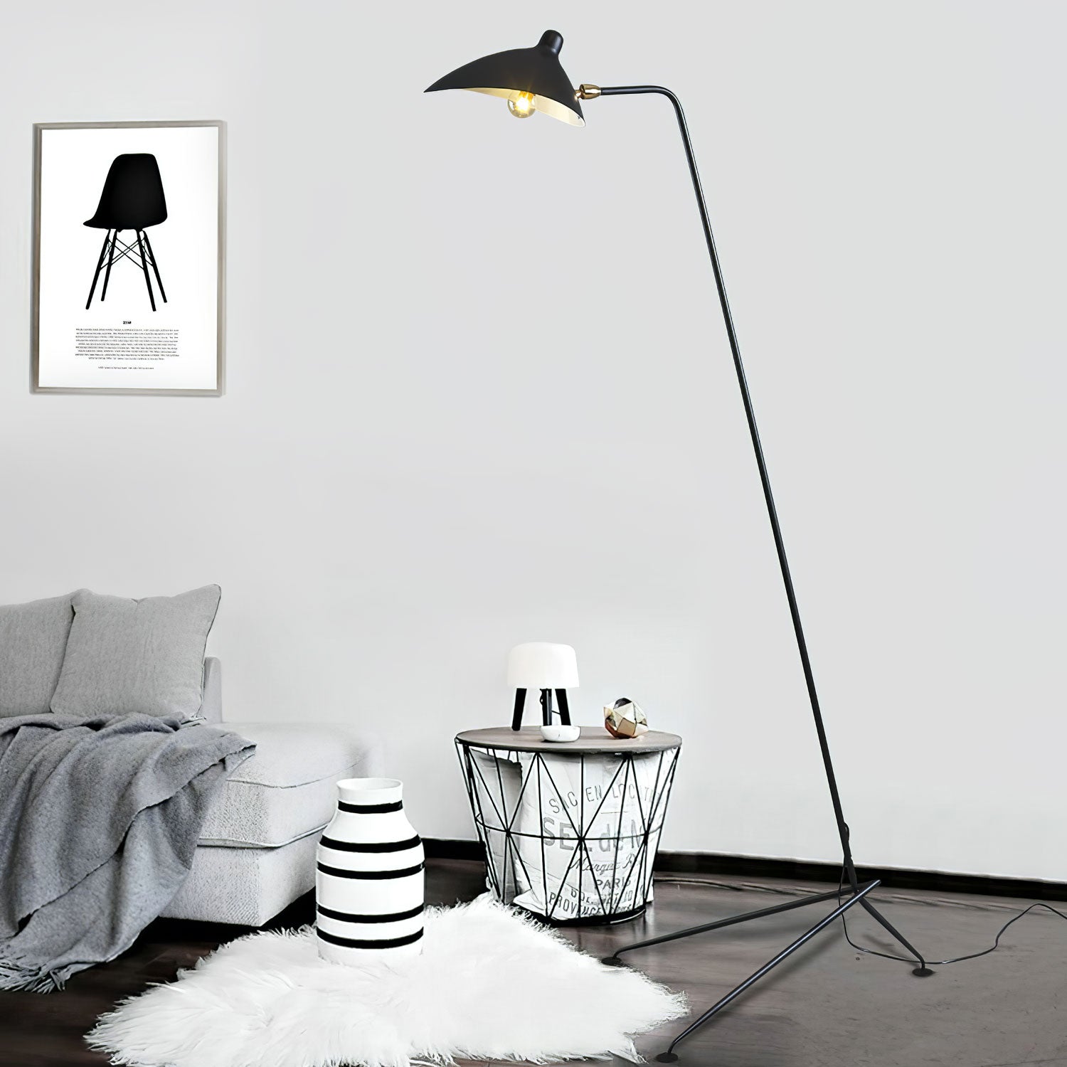 Serge Mouille Floor Lamp - Cueteks