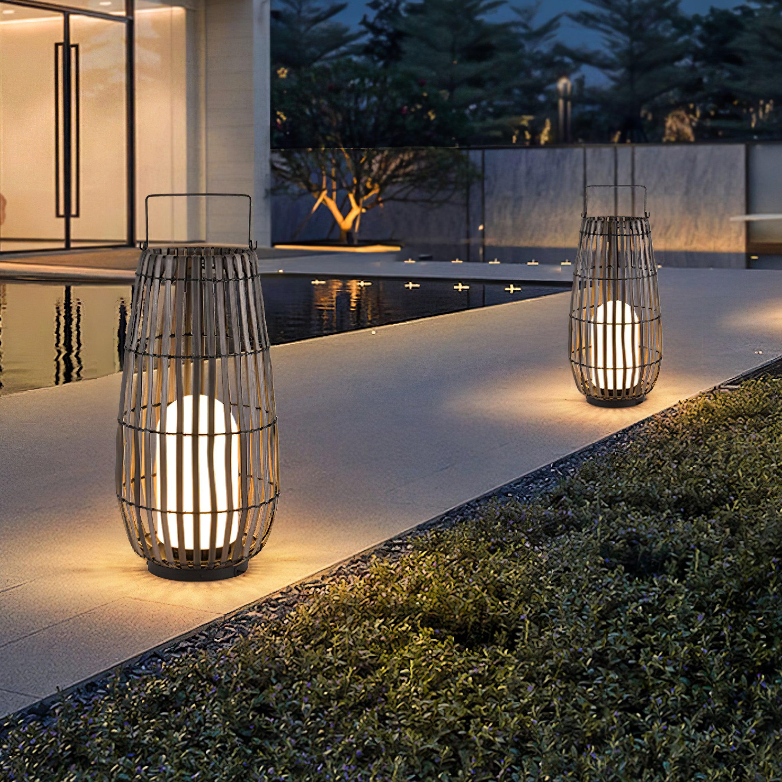 Tropic Braid Lantern Outdoor Lamp - Cueteks