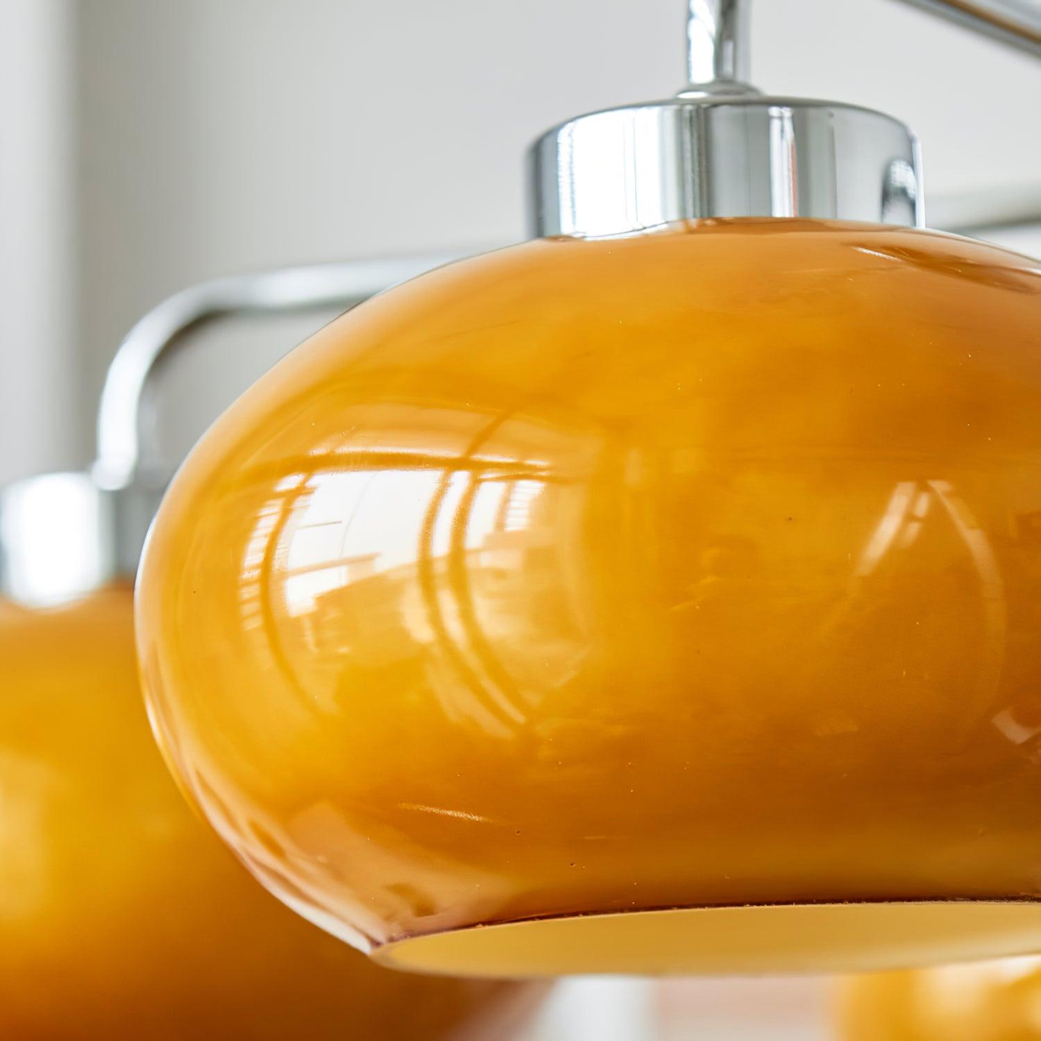 Oval Persimmon Chandelier - Cueteks