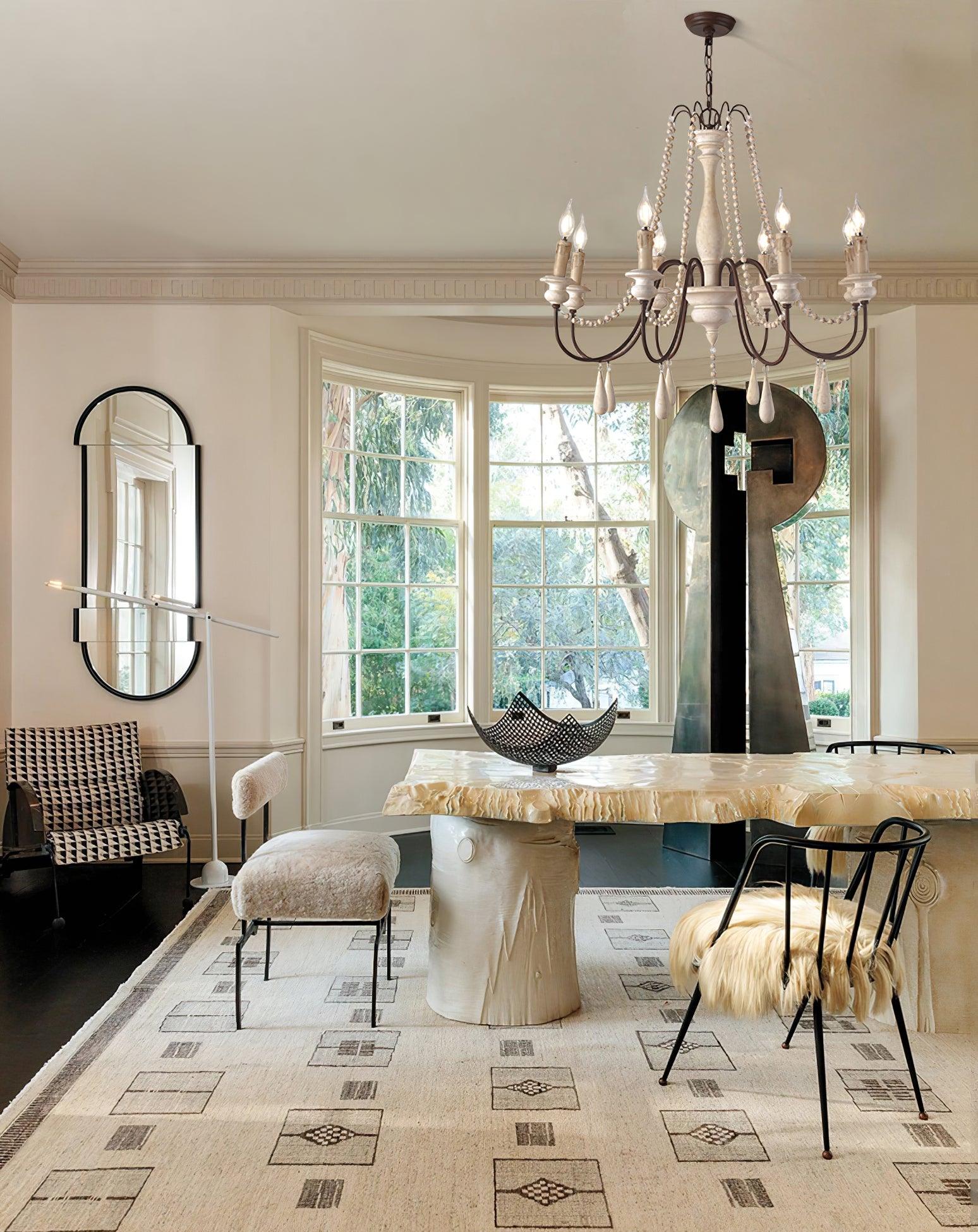 Candle Style Beaded Chandelier - Cueteks