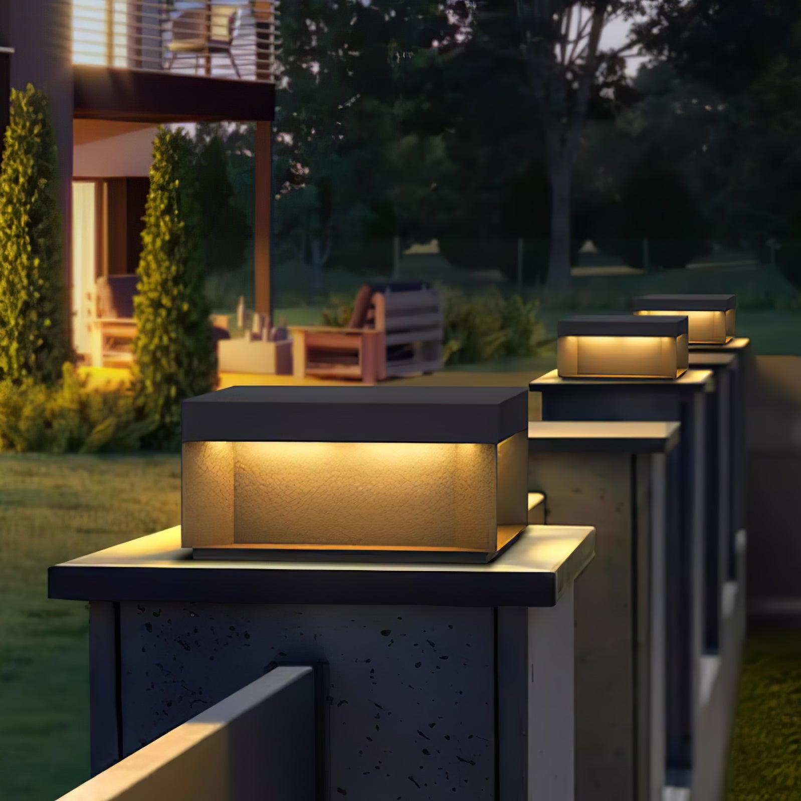 Black Box Outdoor Post Light - Cueteks