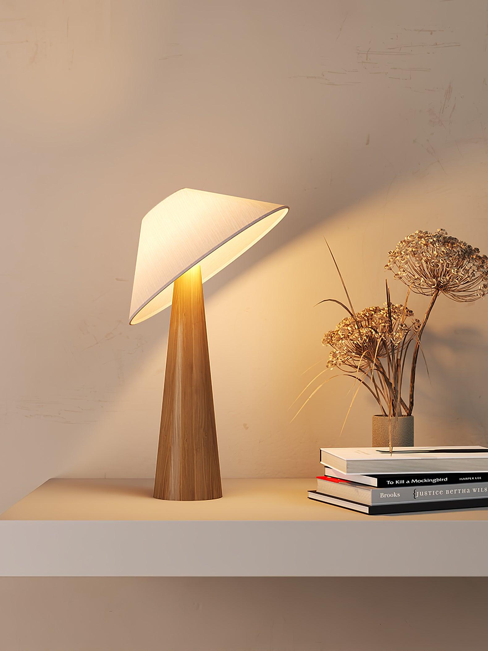 Tilt Hat Wooden Floor Lamp - Cueteks