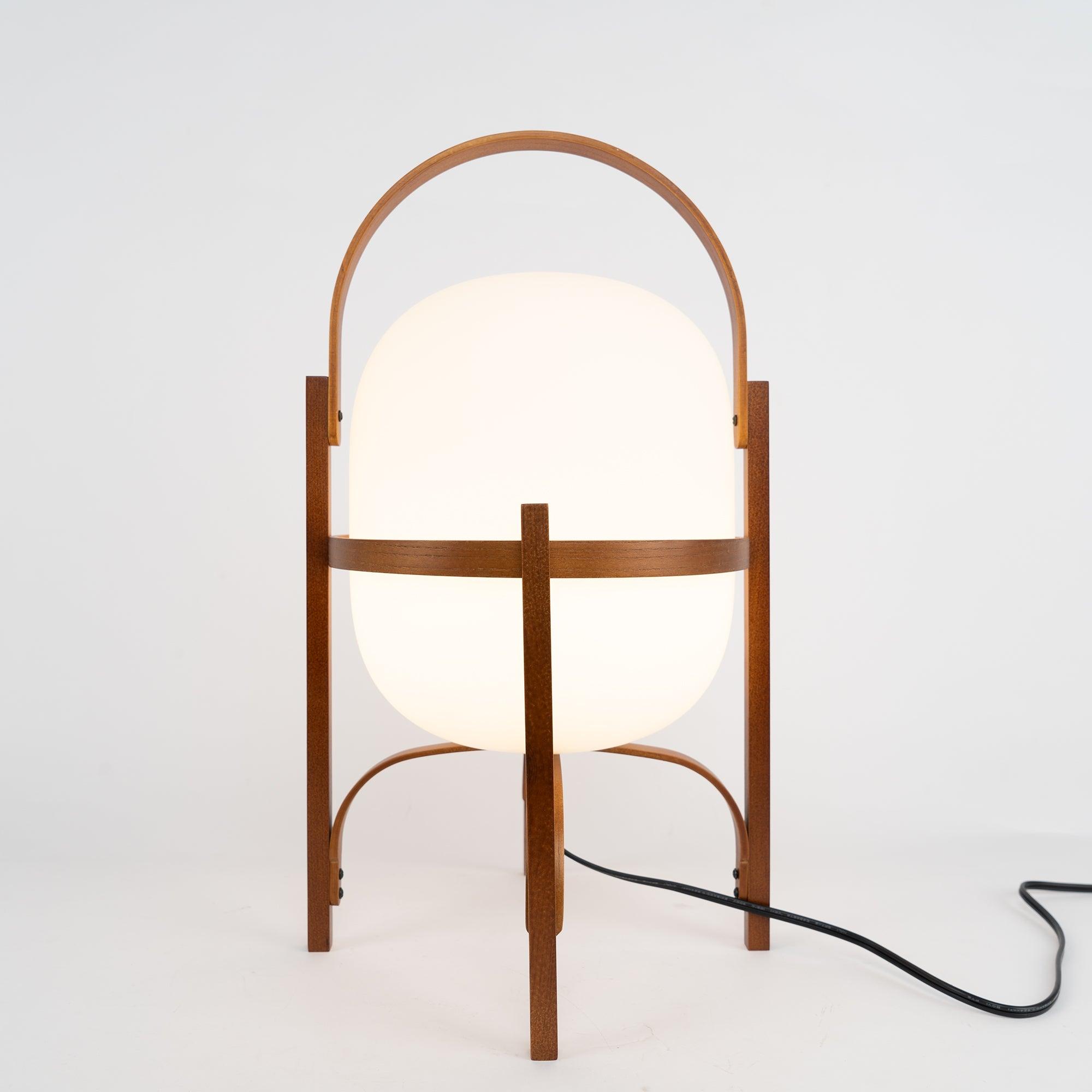 Portable Lantern Glass Table Lamp - Cueteks