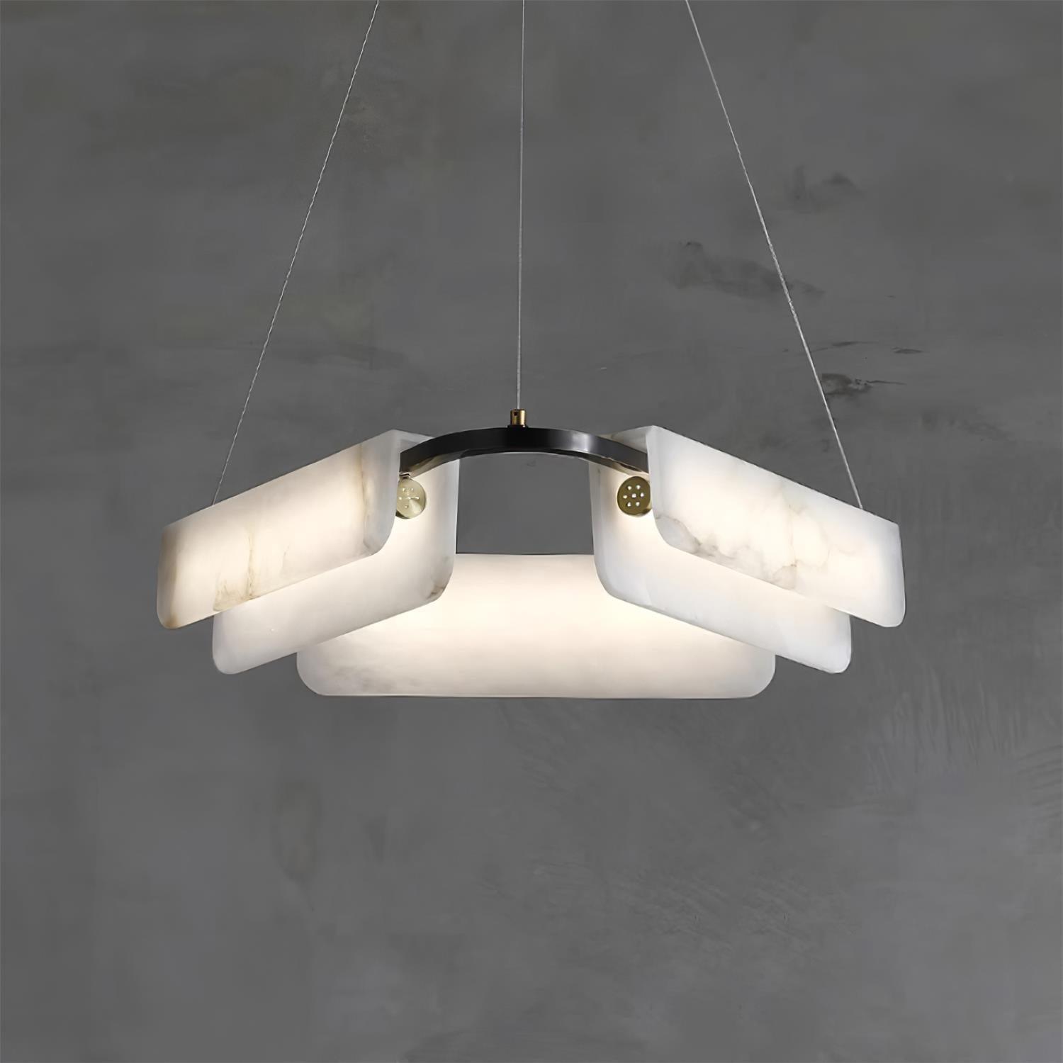 Delia Alabaster Chandelier - Cueteks