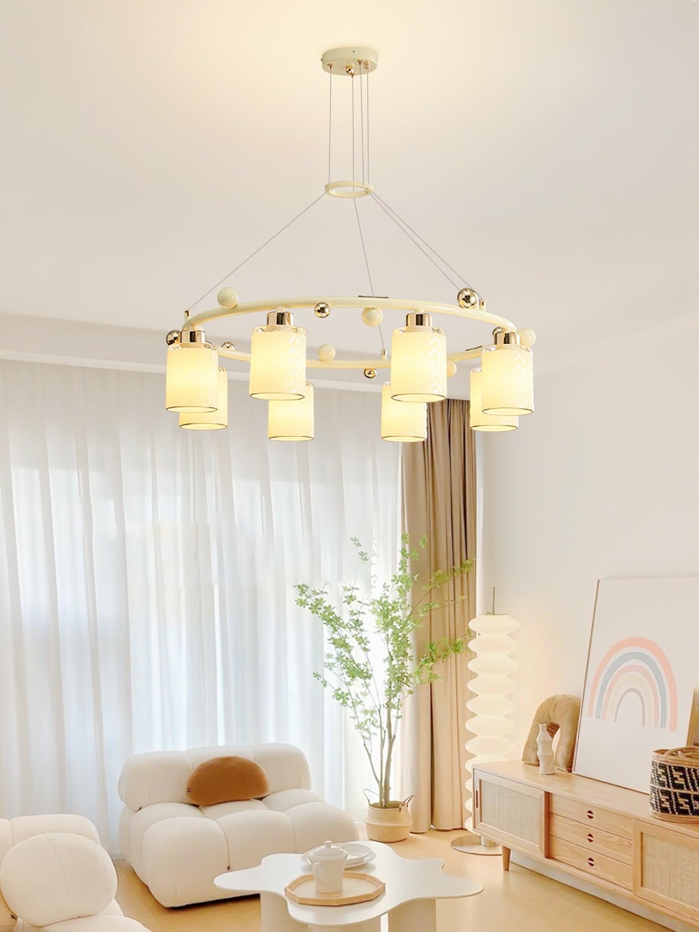 Ring Glass Cup Chandelier - Cueteks