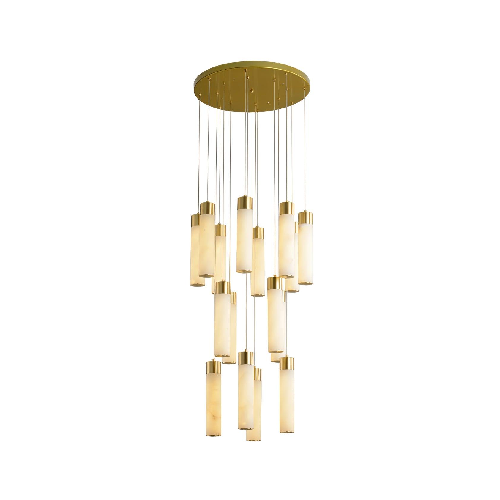Celestial Alabaster Cascade Chandelier - Cueteks