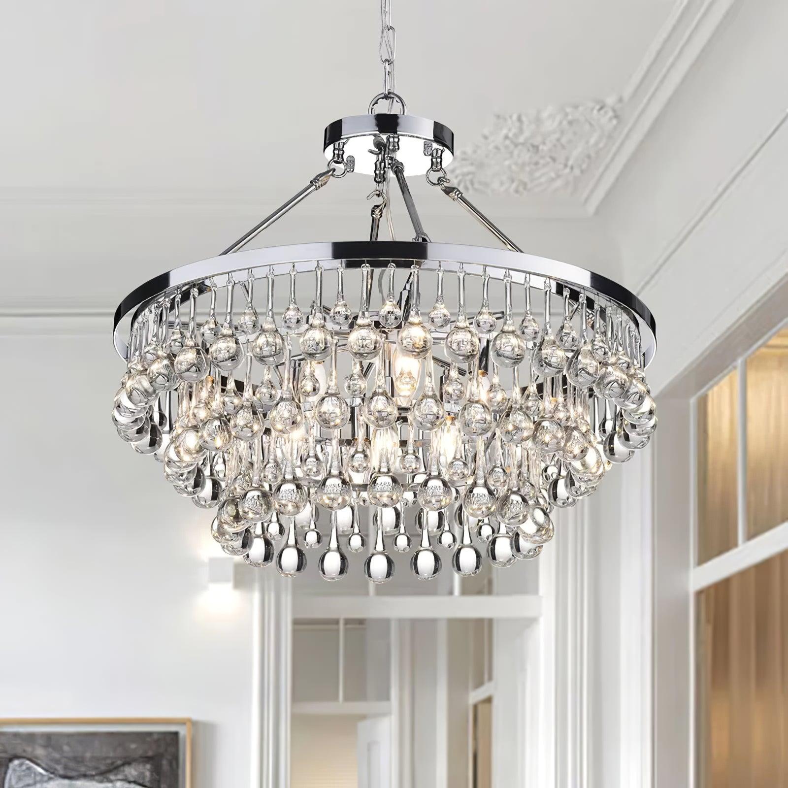 Unique Tiered Crystal Chandelier - Cueteks