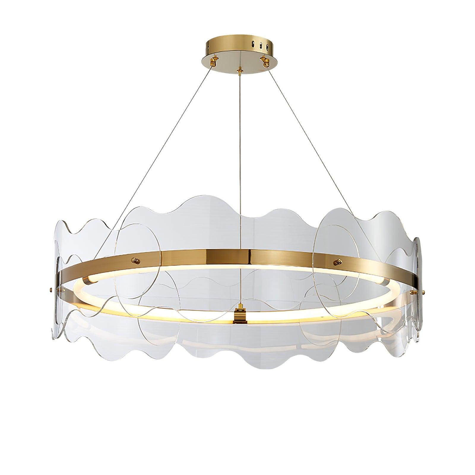 Acrylic Wave Chandelier - Cueteks