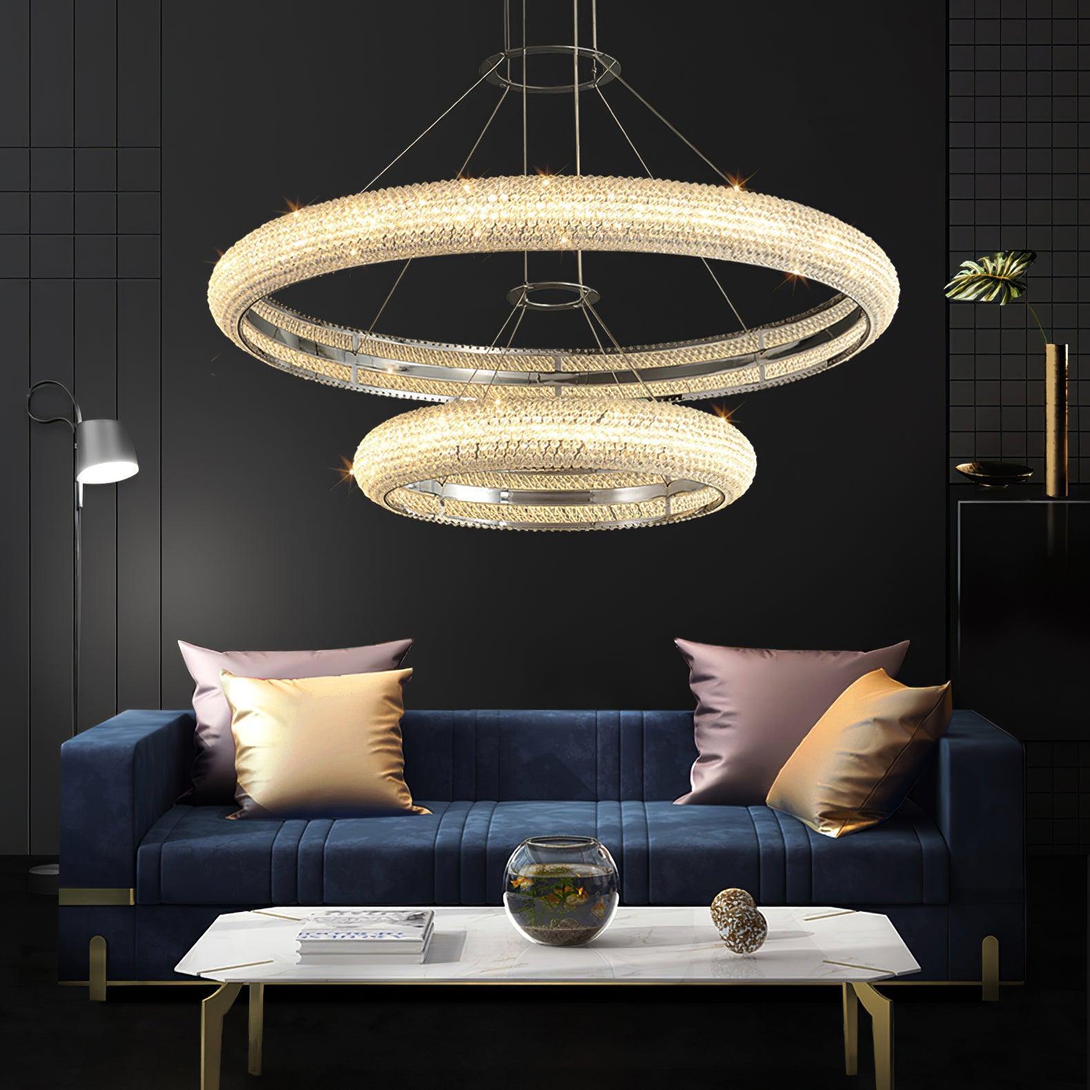 Asscher Ring Chandelier - Cueteks