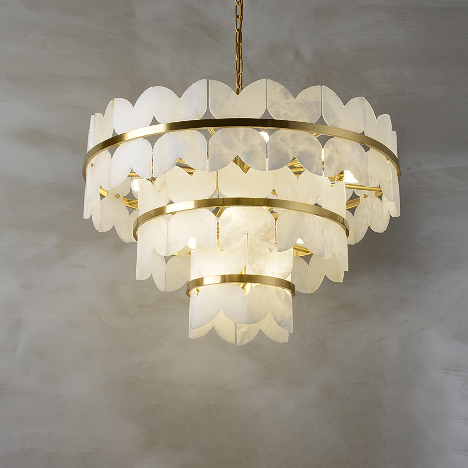 Alabaster Cloudscape Chandelier - Cueteks