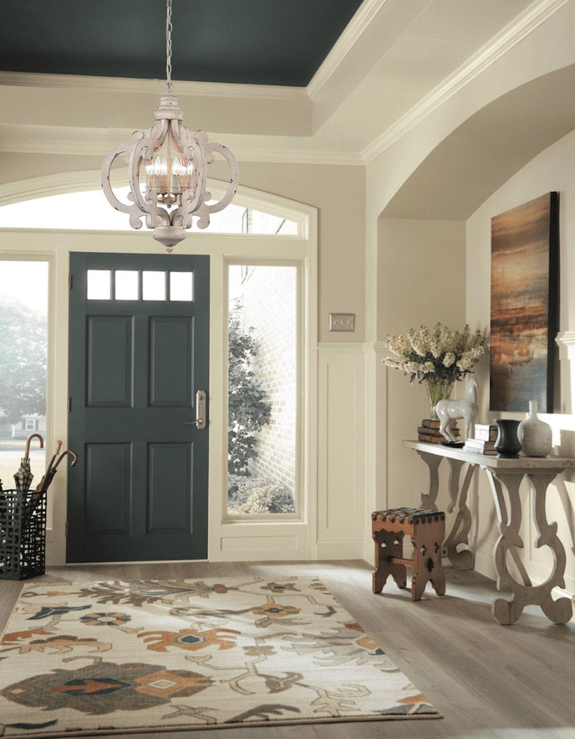 Antique White Style Chandelier - Cueteks