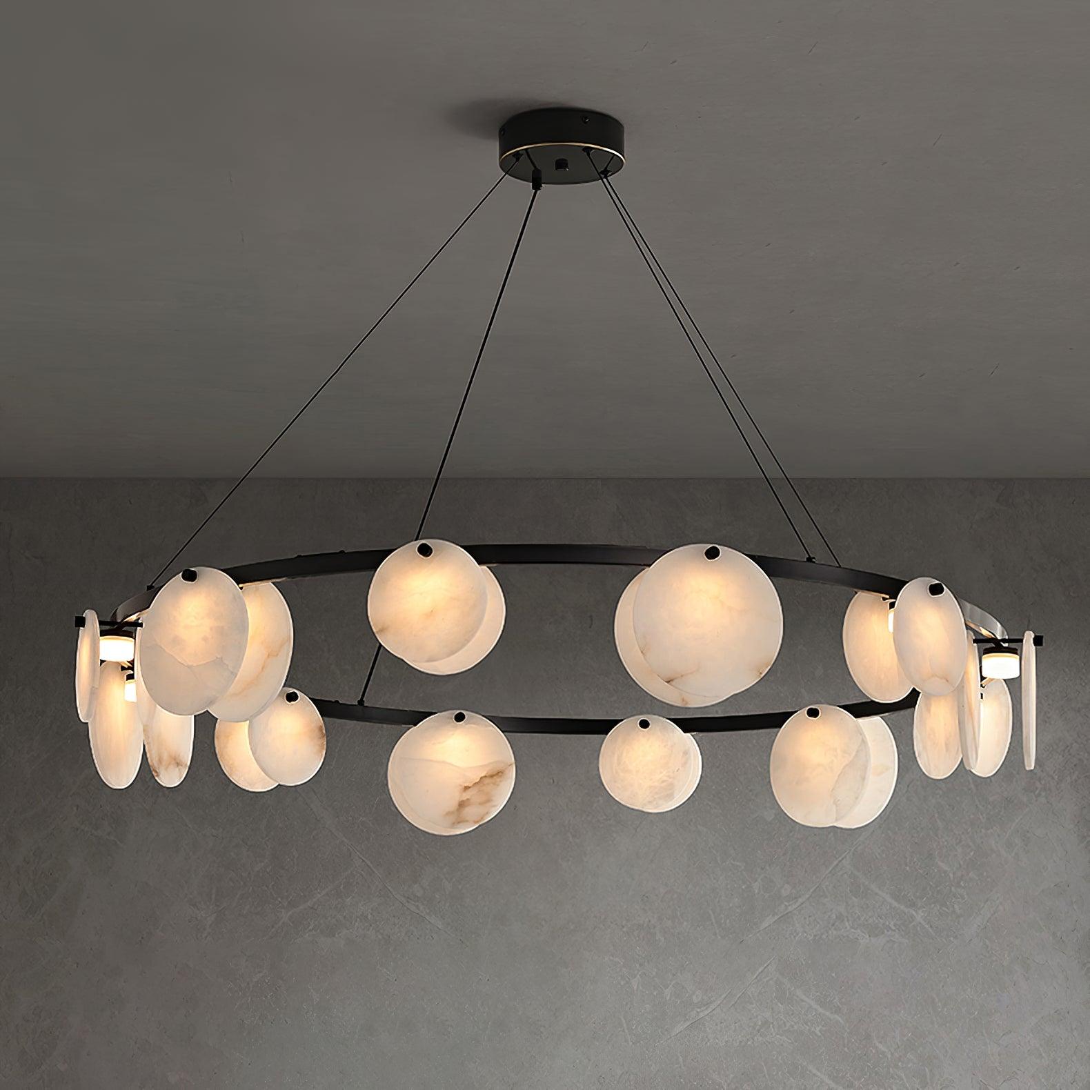 Trinidad Alabaster Chandelier - Cueteks