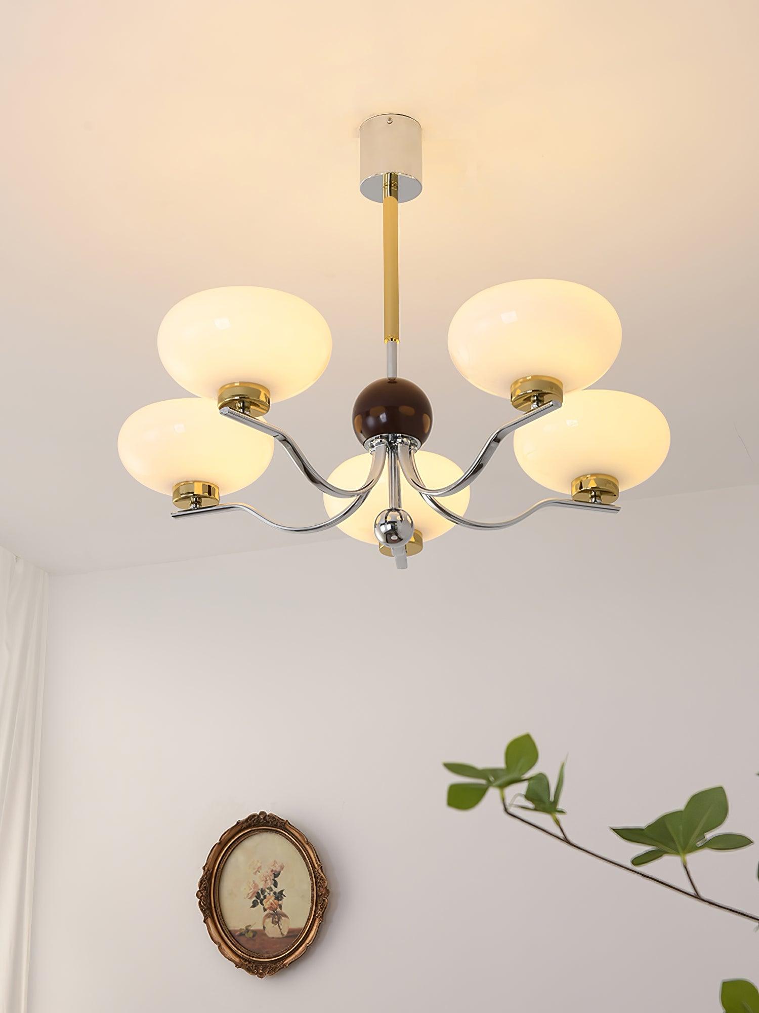 Medieval Glass Bowl Chandelier - Cueteks