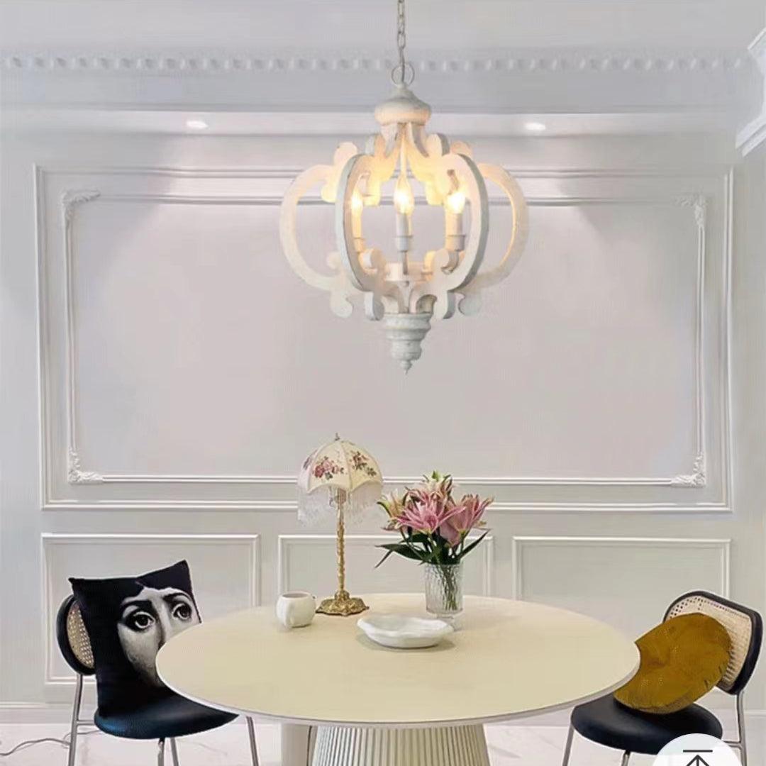 Antique White Style Chandelier - Cueteks