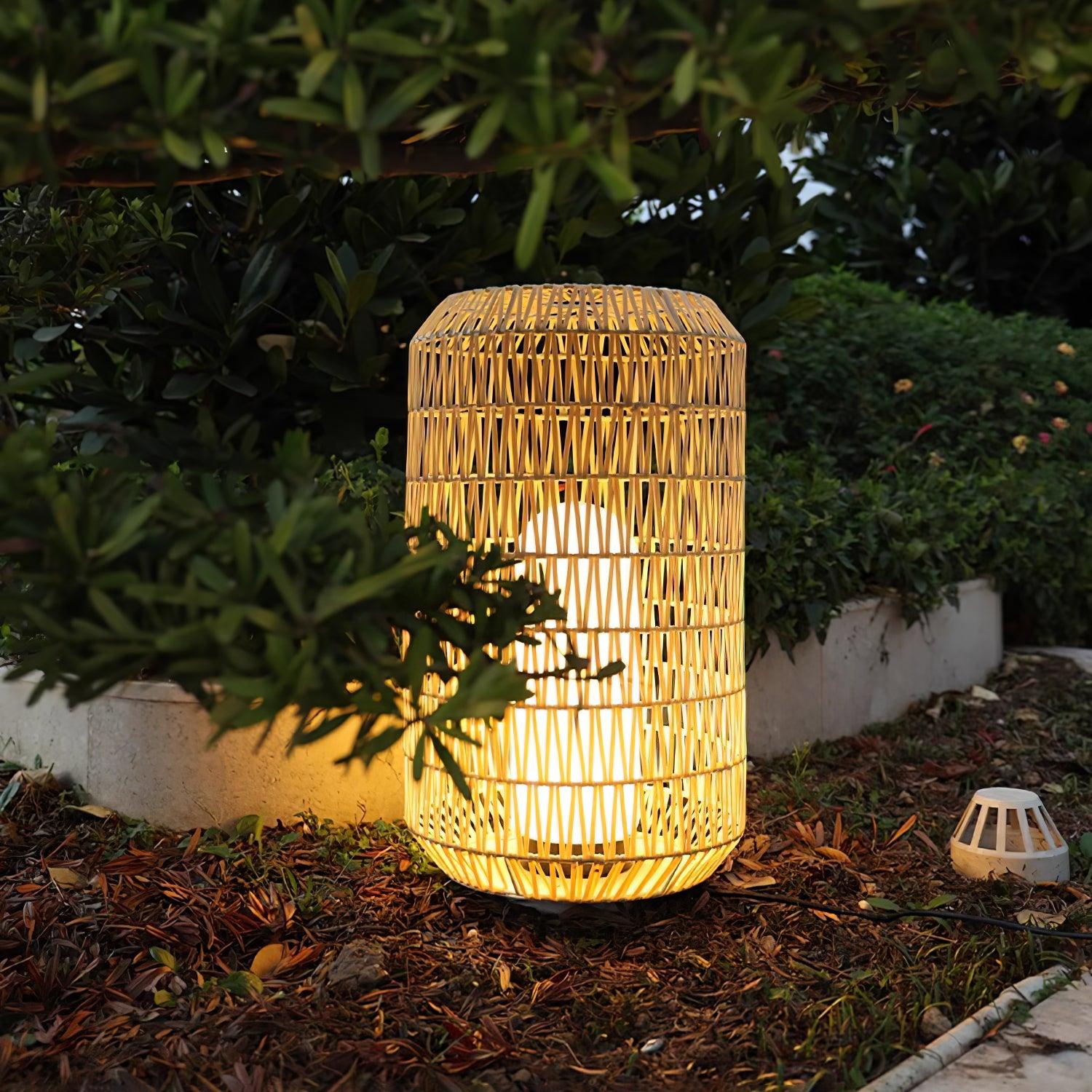 Woven Rattan Outdoor Lamp - Cueteks