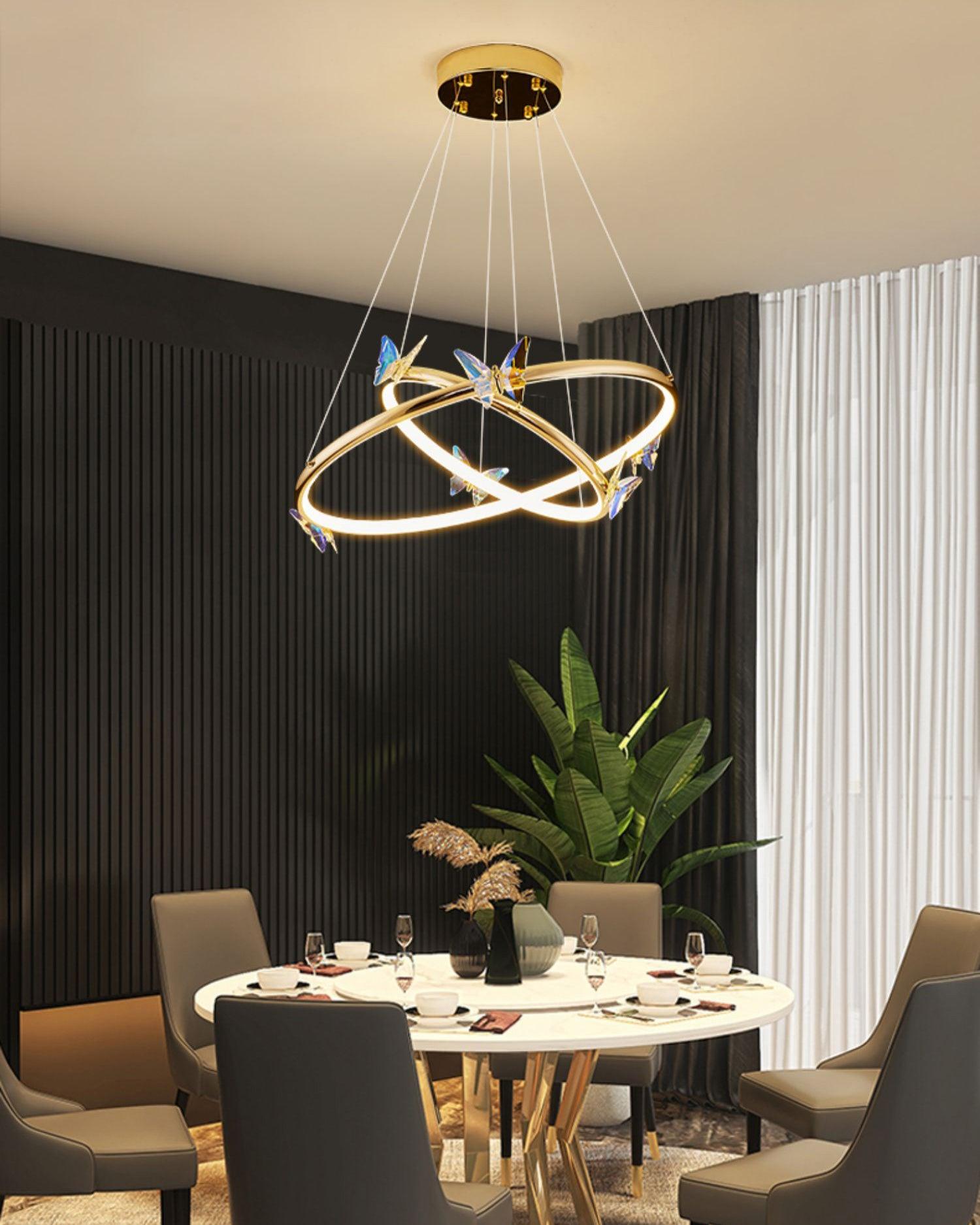 Blue Butterfly Chandelier - Cueteks