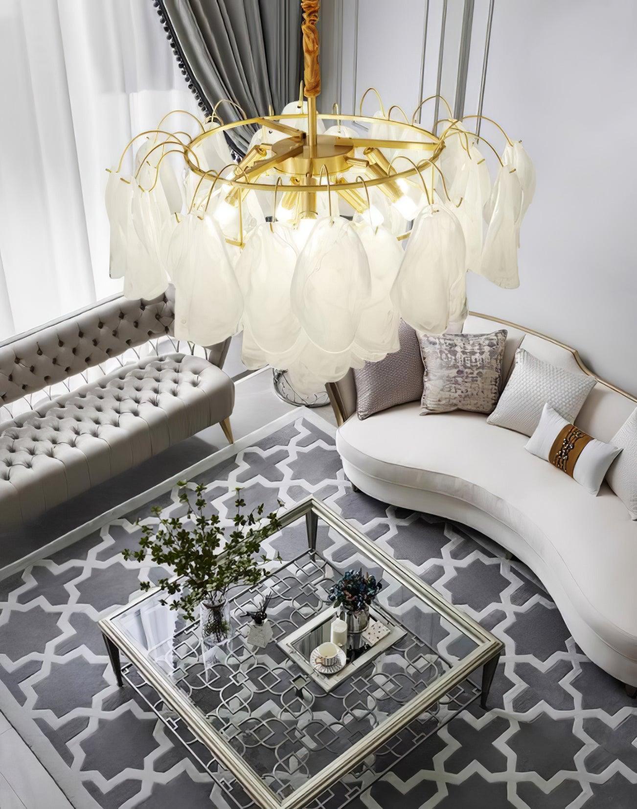 Multi Tier Cloud Glass Pendant Light - Cueteks