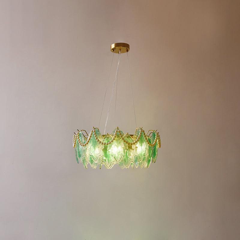 Maple Leaf Glass Chandelier - Cueteks