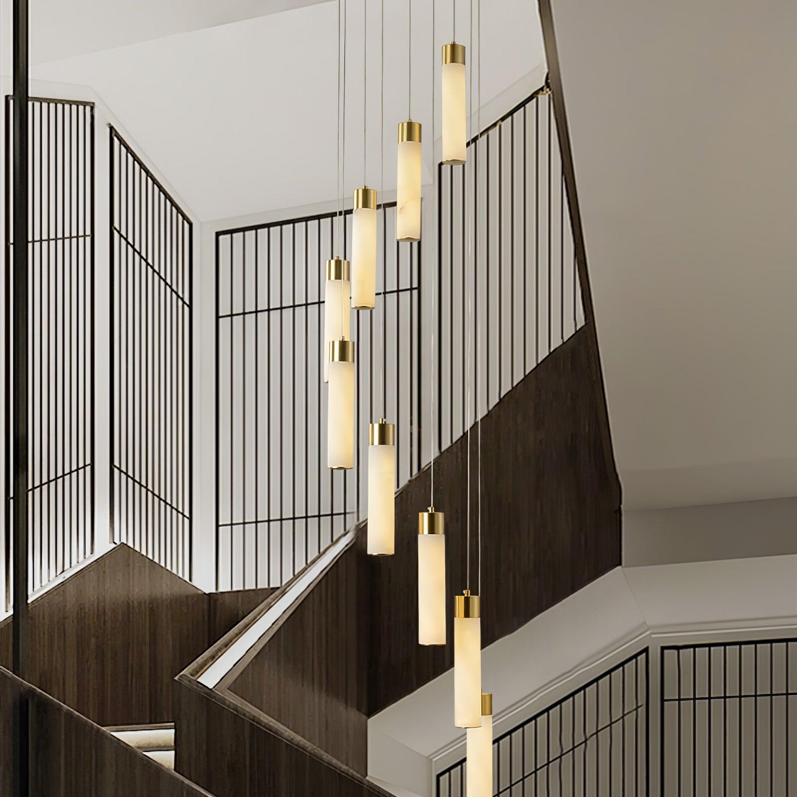 Celestial Alabaster Cascade Chandelier - Cueteks