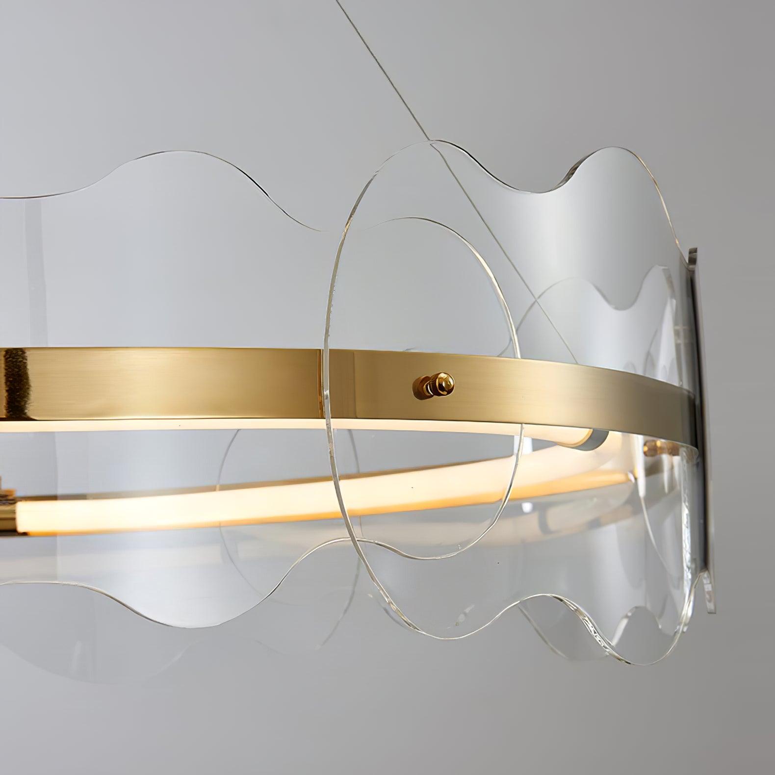 Acrylic Wave Chandelier - Cueteks