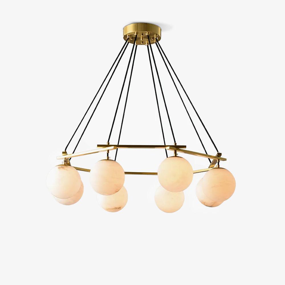 Miira Alabaster Chandelier - Cueteks