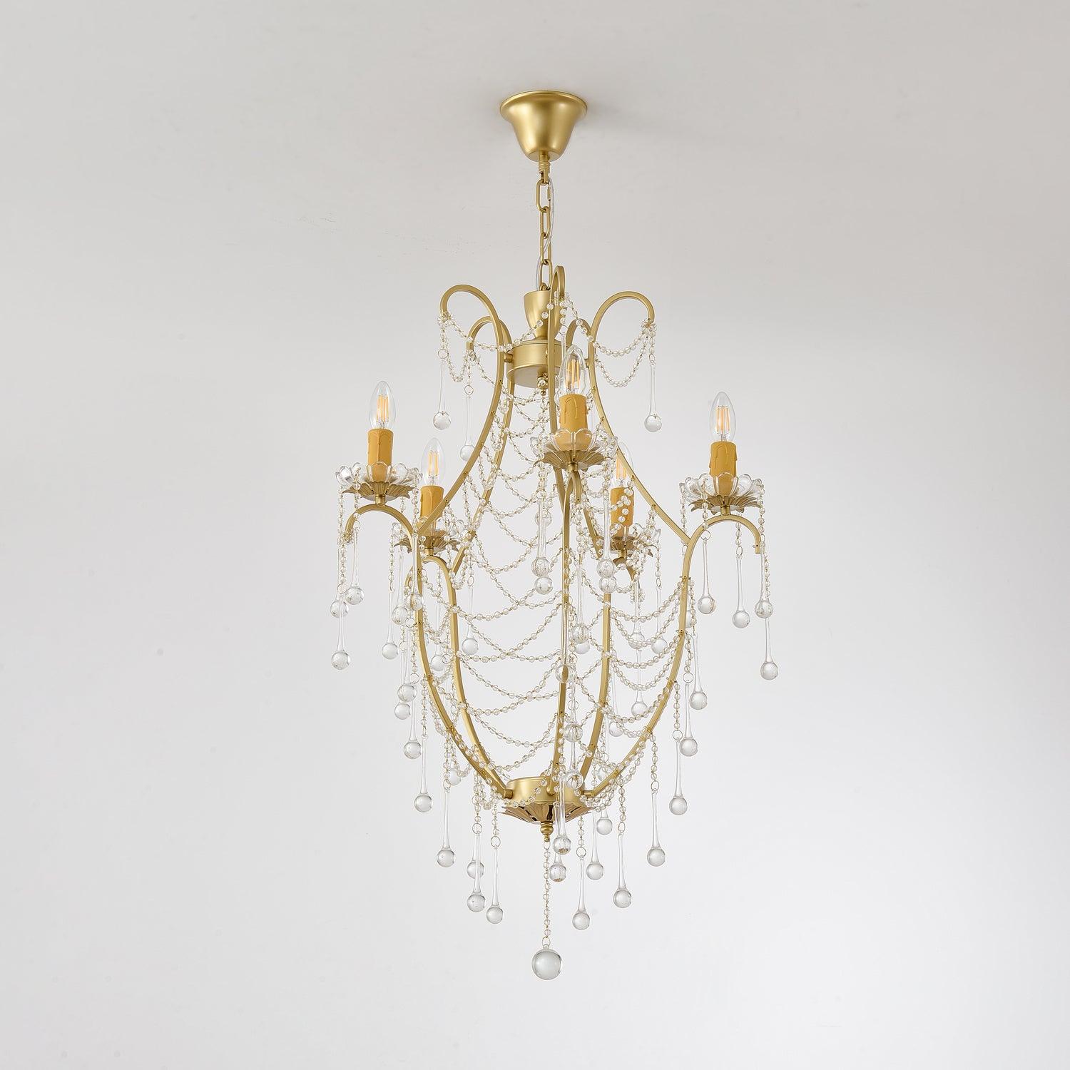 Crystal Birdcage Chandelier - Cueteks
