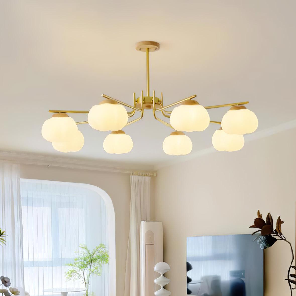 Plastic Cotton Balls Chandelier - Cueteks