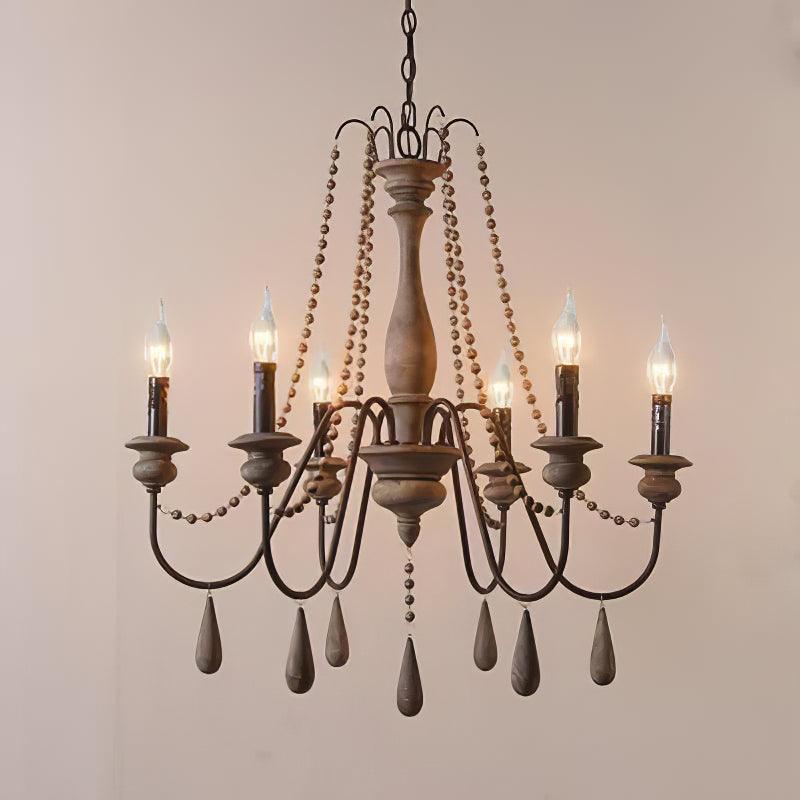 Candle Style Beaded Chandelier - Cueteks