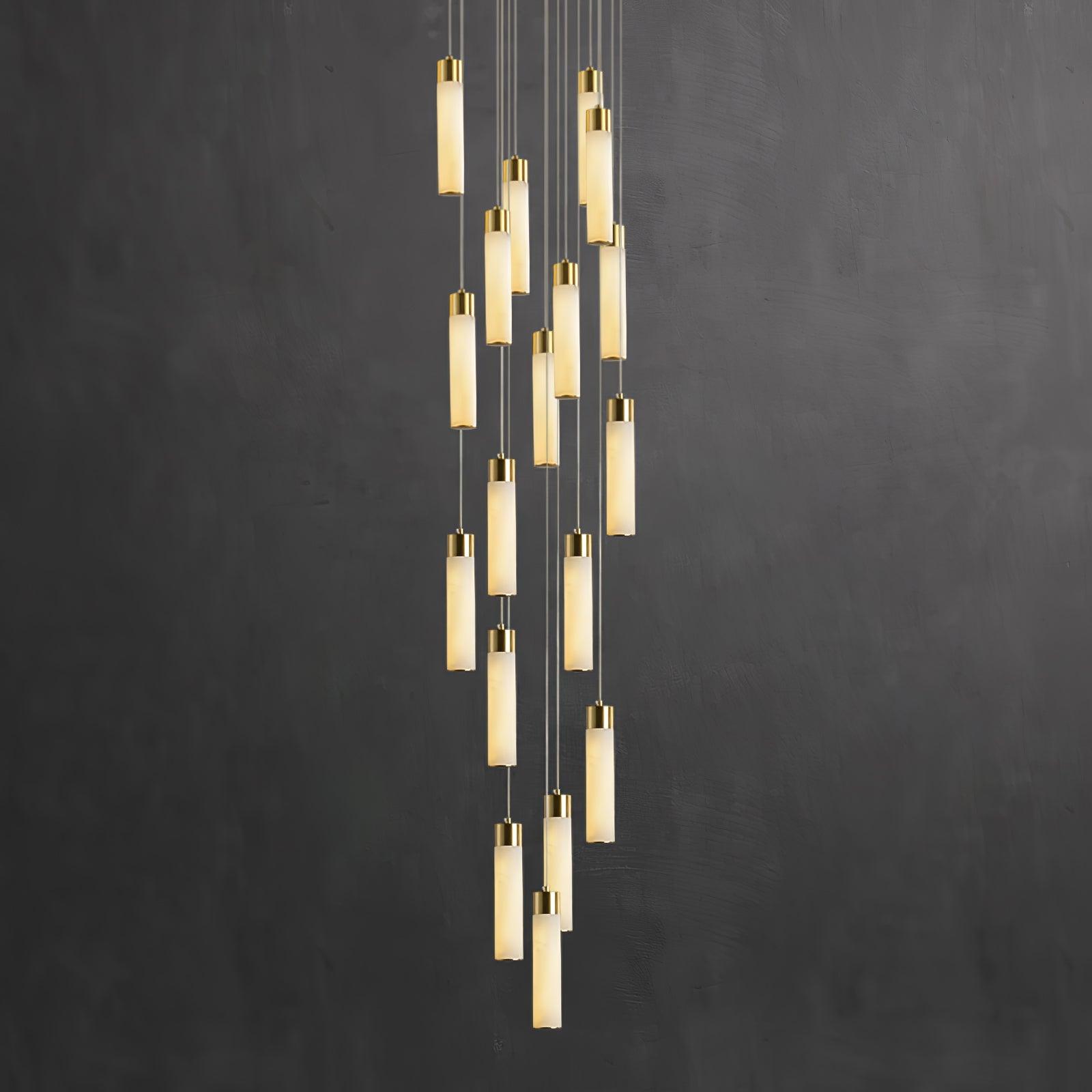 Celestial Alabaster Cascade Chandelier - Cueteks