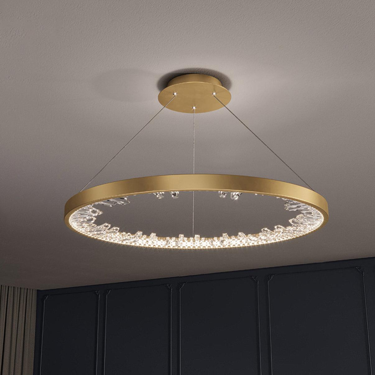 Luxury Circle Crystal Chandelier - Cueteks