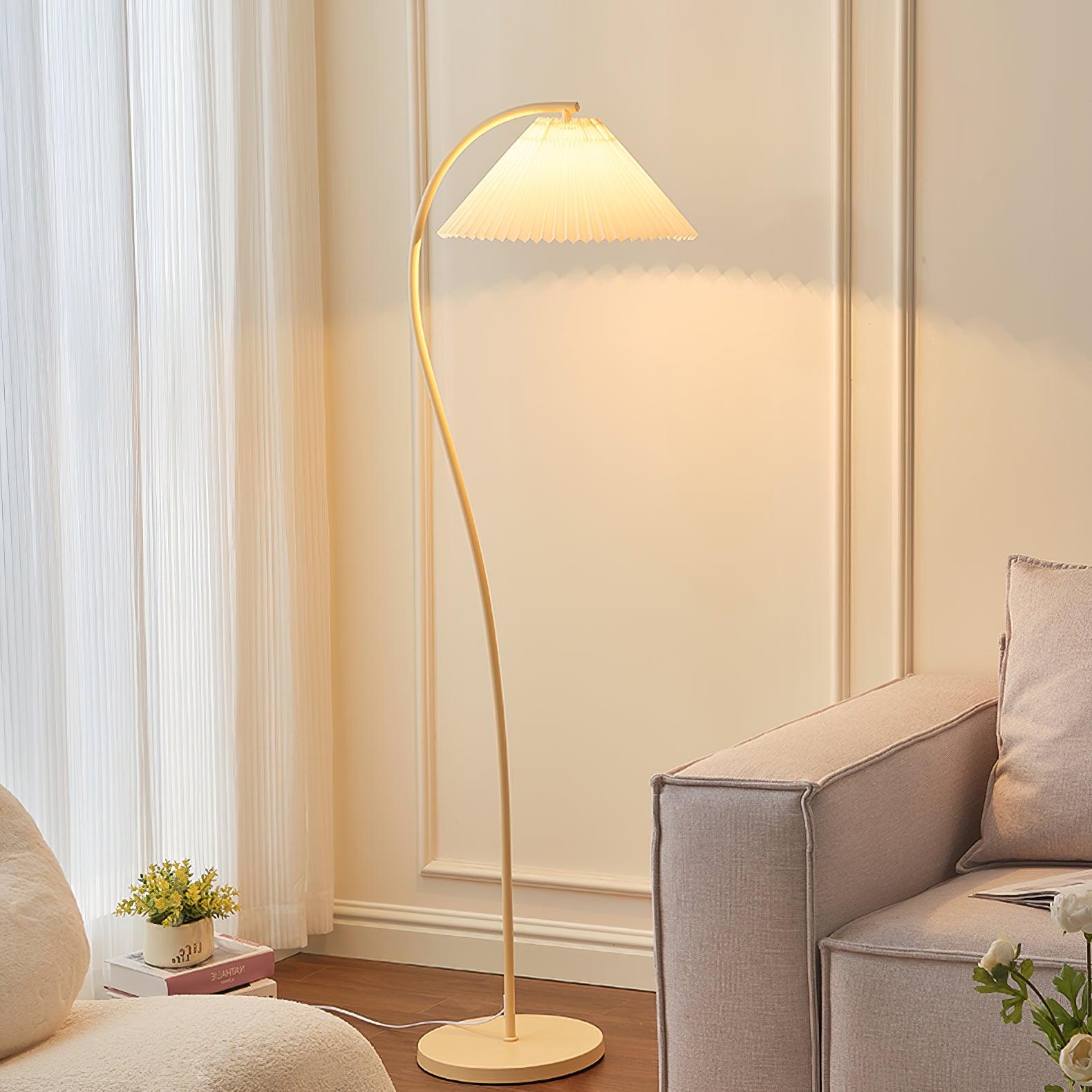 Crescini Pleated Floor Lamp - Cueteks