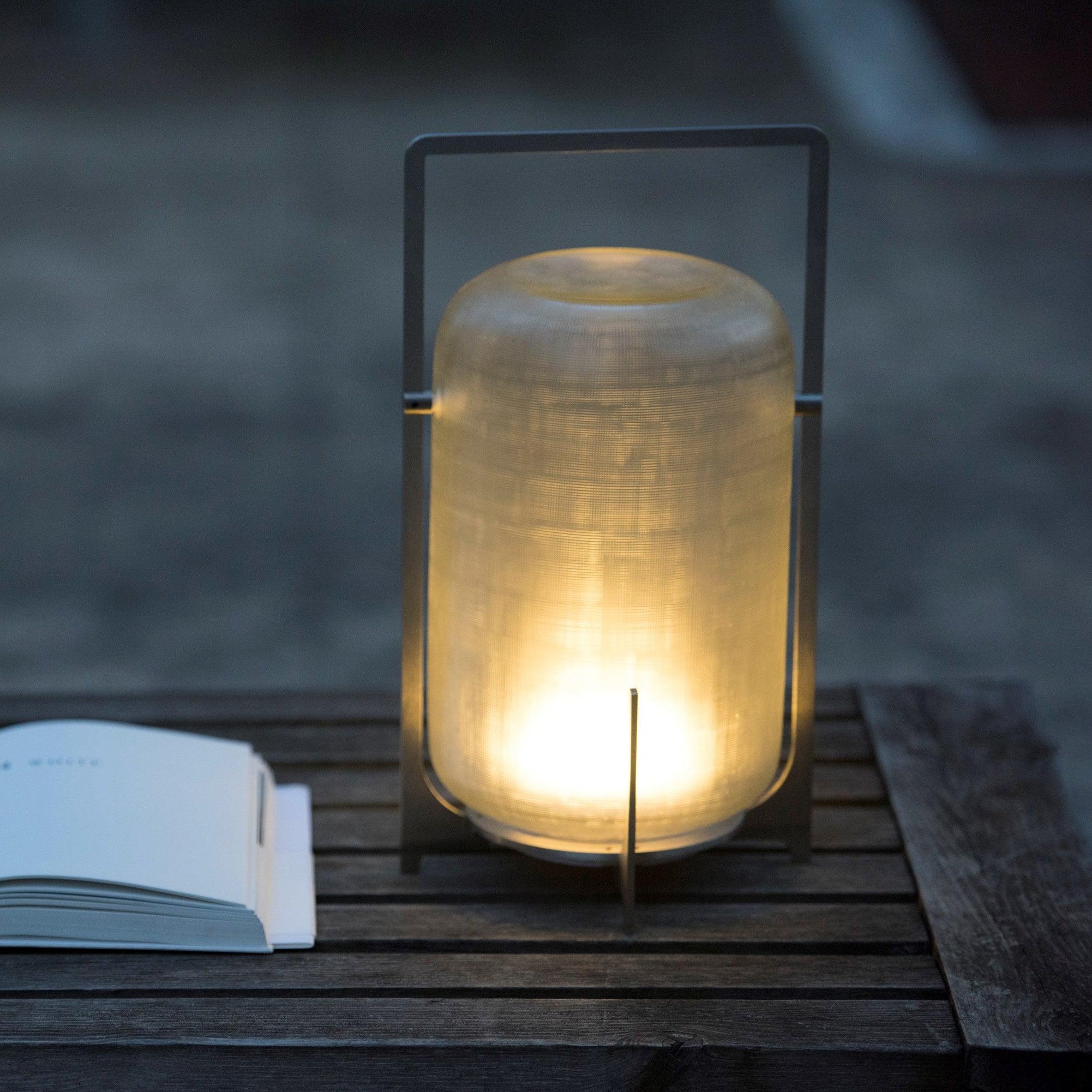 Silver Twilight Lantern Table Light - Cueteks