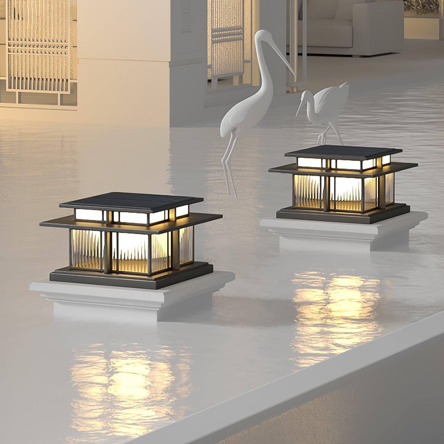 Boilyn Solar Outdoor Pillar Light - Cueteks