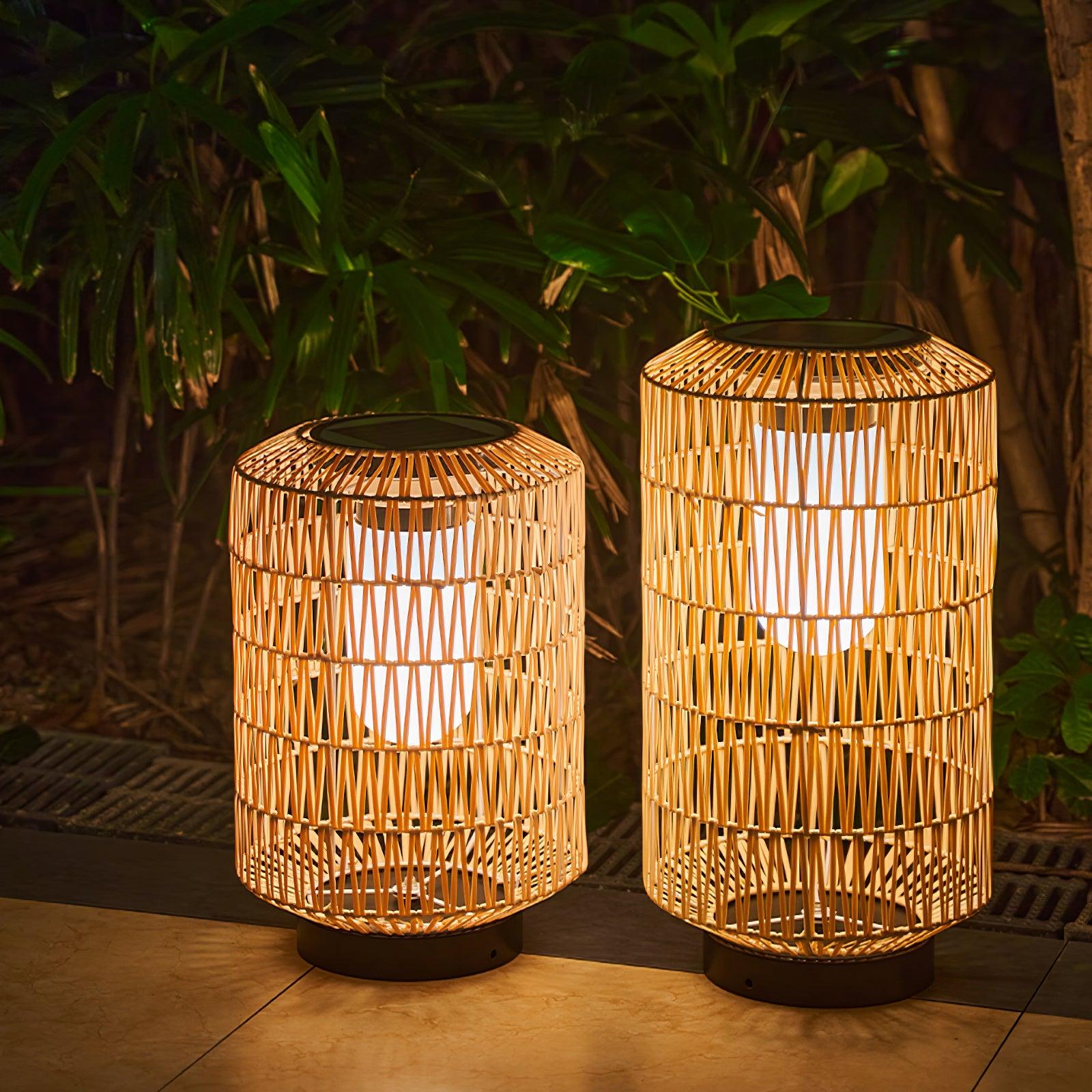 Woven Rattan Outdoor Lamp - Cueteks