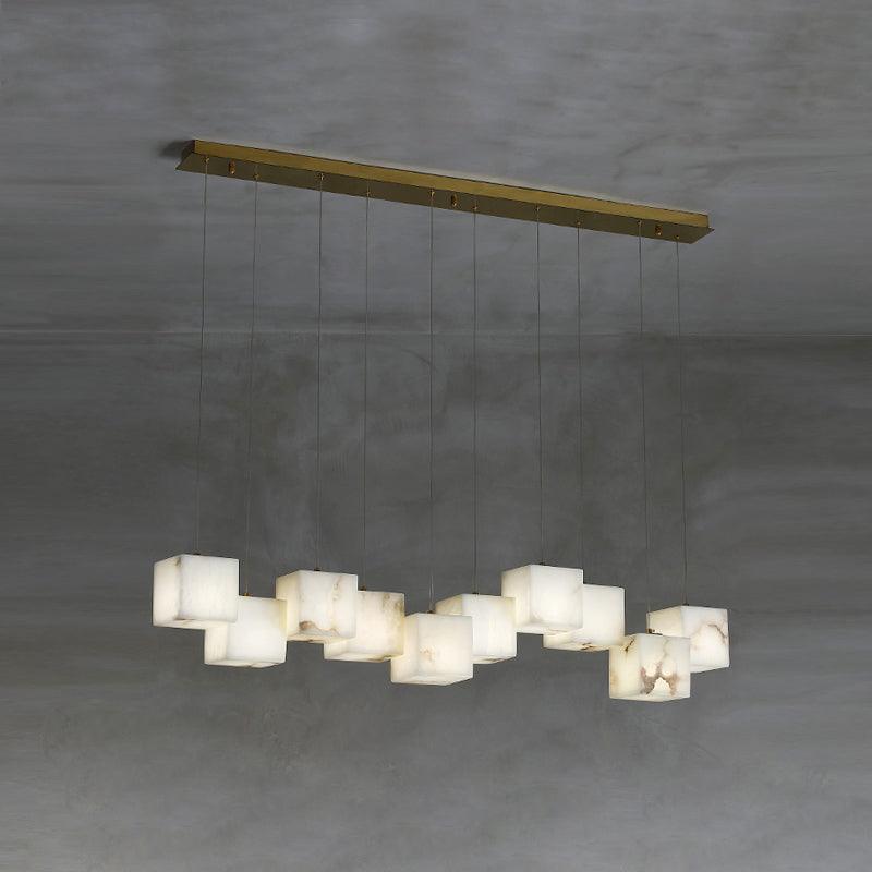 Alabaster Box Chandelier - Cueteks